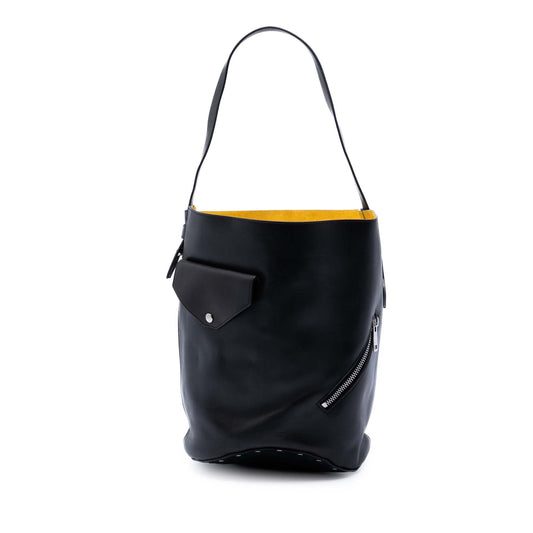 Celine Leather Biker Bucket Bag