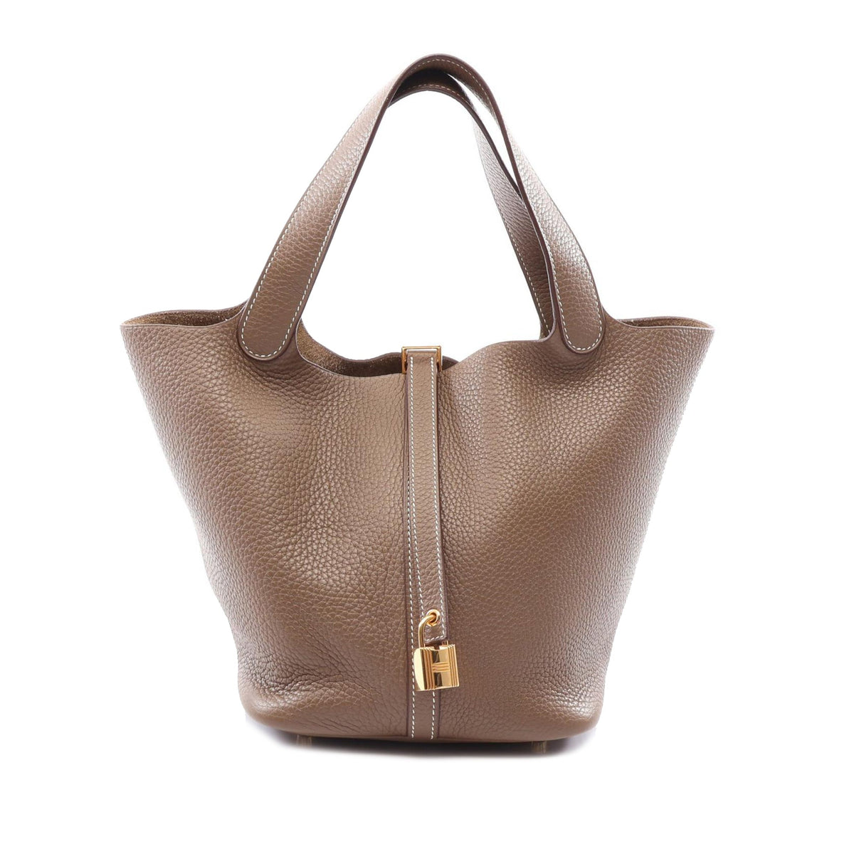 Hermès Clemence Picotin Lock 22 — Gray