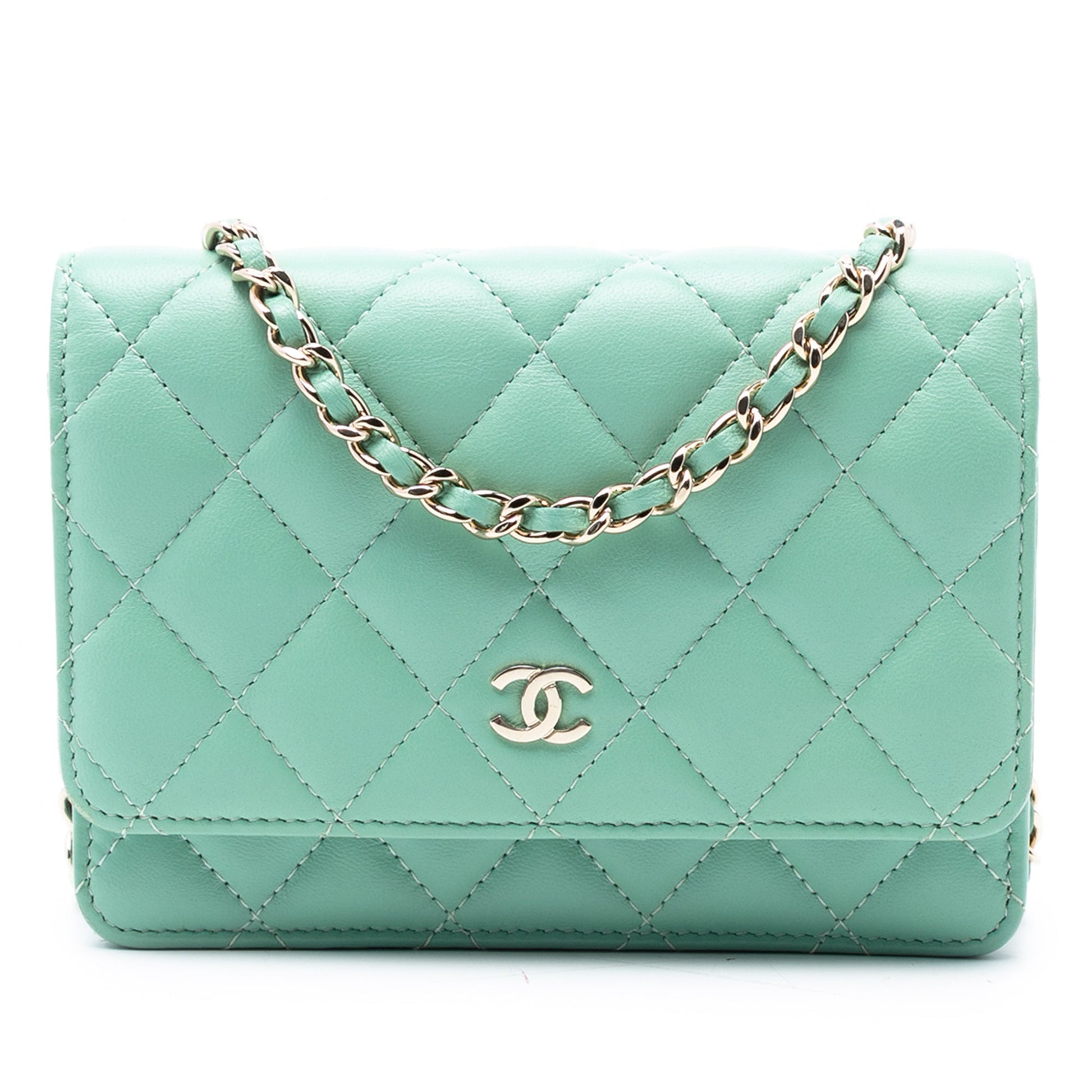 Chanel Mini CC Quilted Lambskin Wallet On Chain