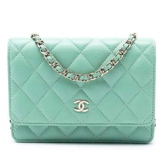 Chanel Mini CC Quilted Lambskin Wallet On Chain