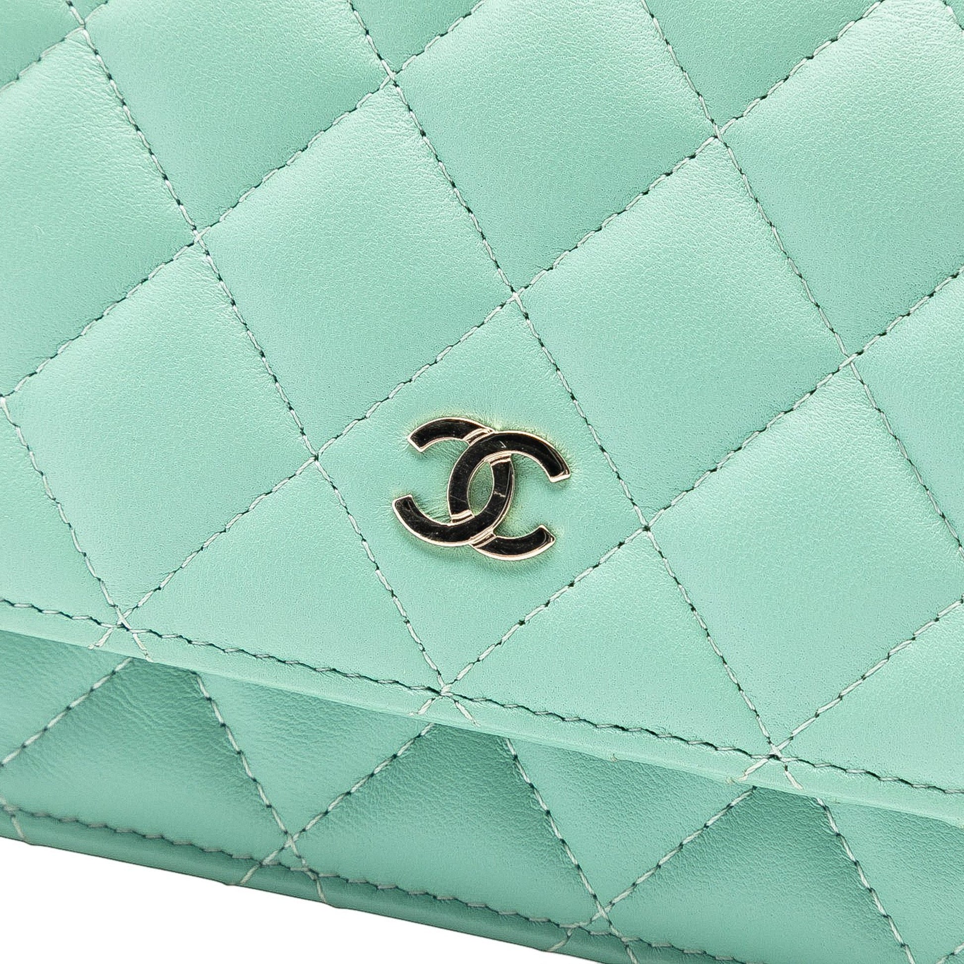 Chanel Mini CC Quilted Lambskin Wallet On Chain