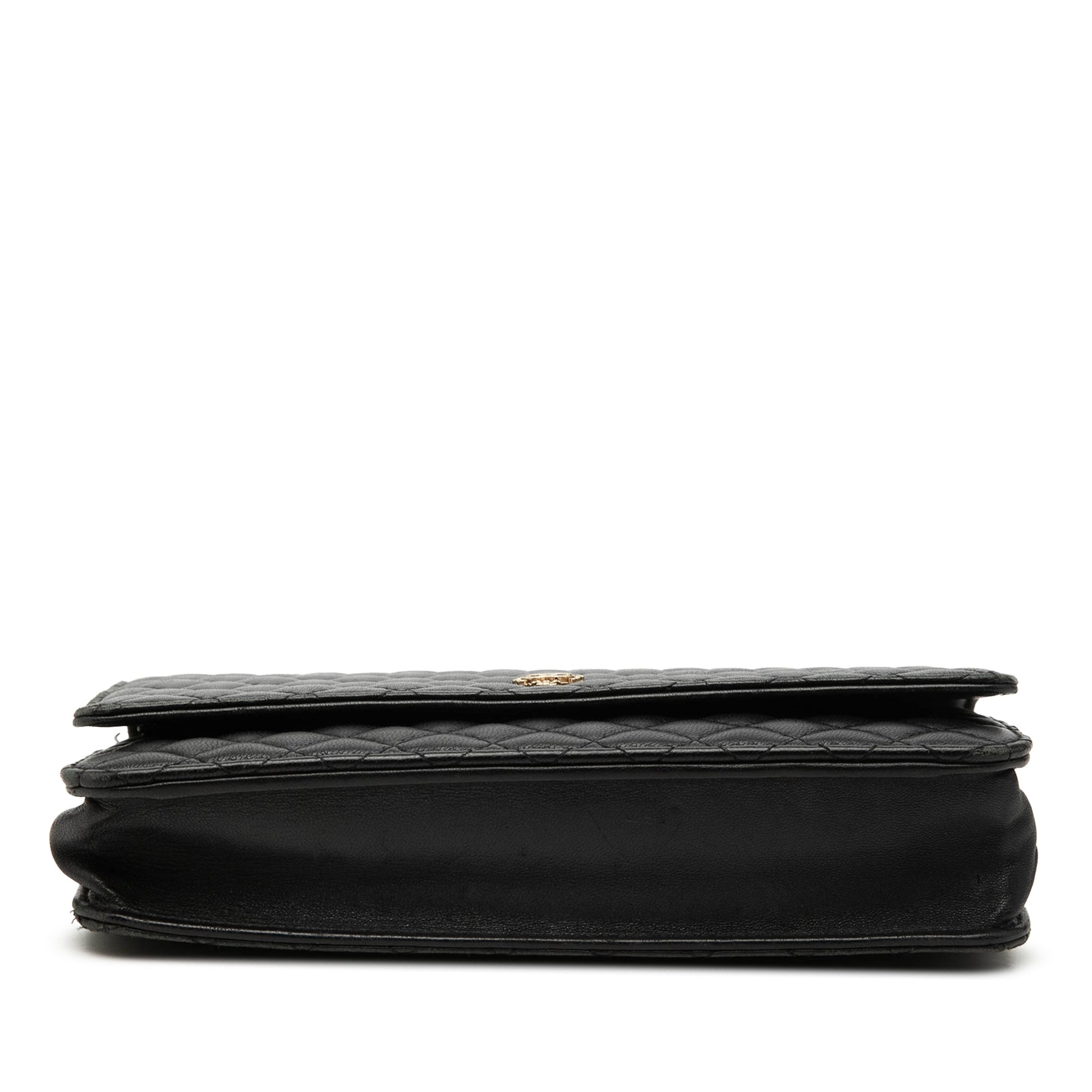 Chanel Quilted Lambskin Crest Wallet On Chain