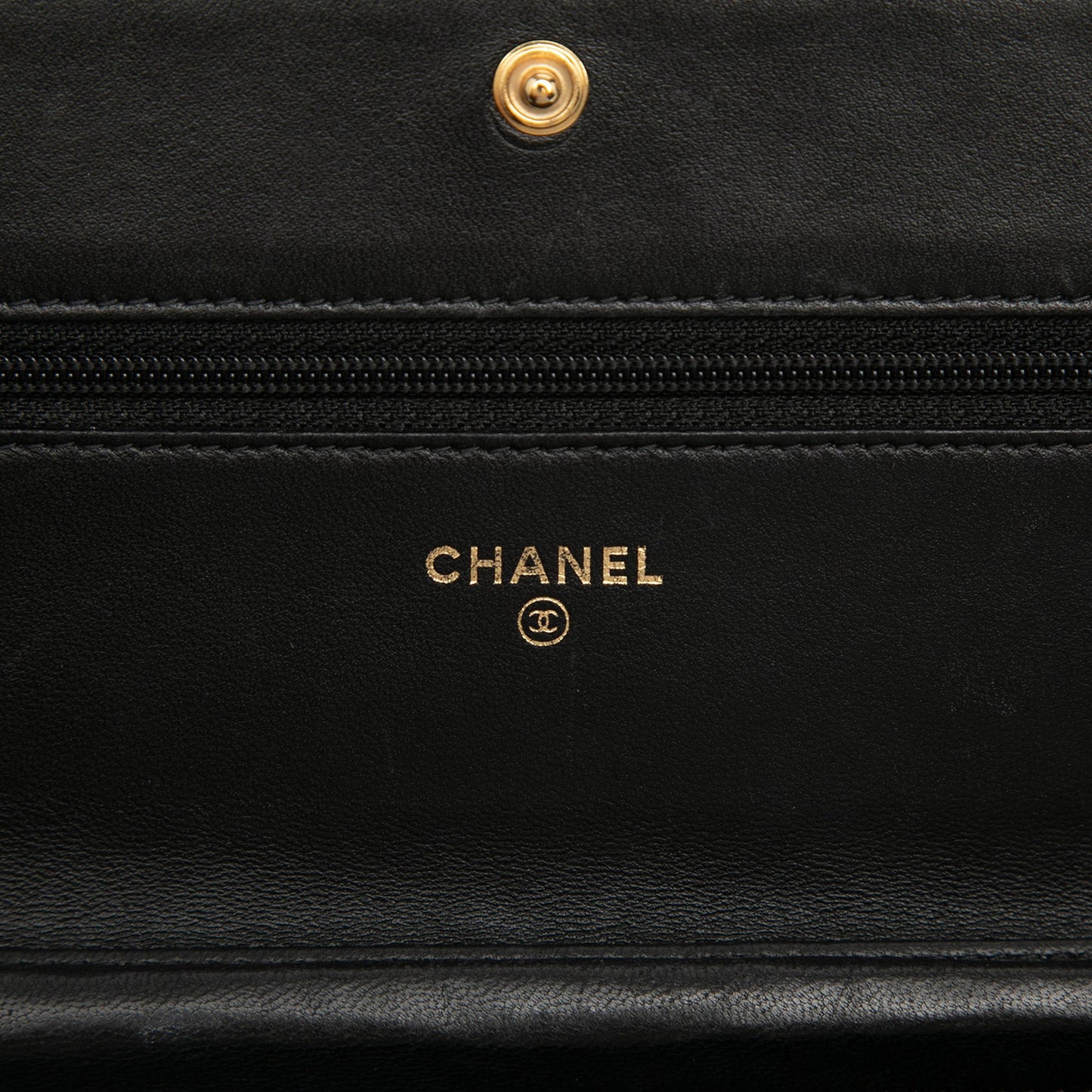 Chanel Quilted Lambskin Crest Wallet On Chain