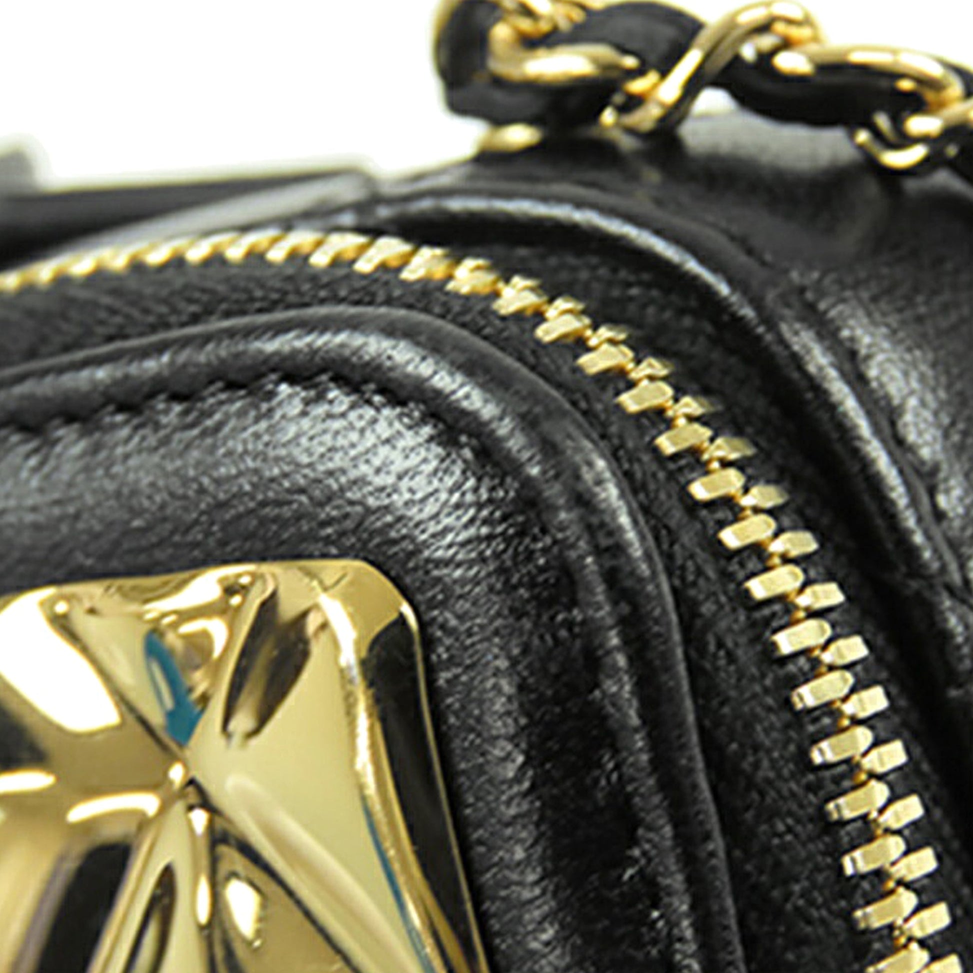 Chanel Extra Mini CC Quilted Golden Plate Vanity Crossbody