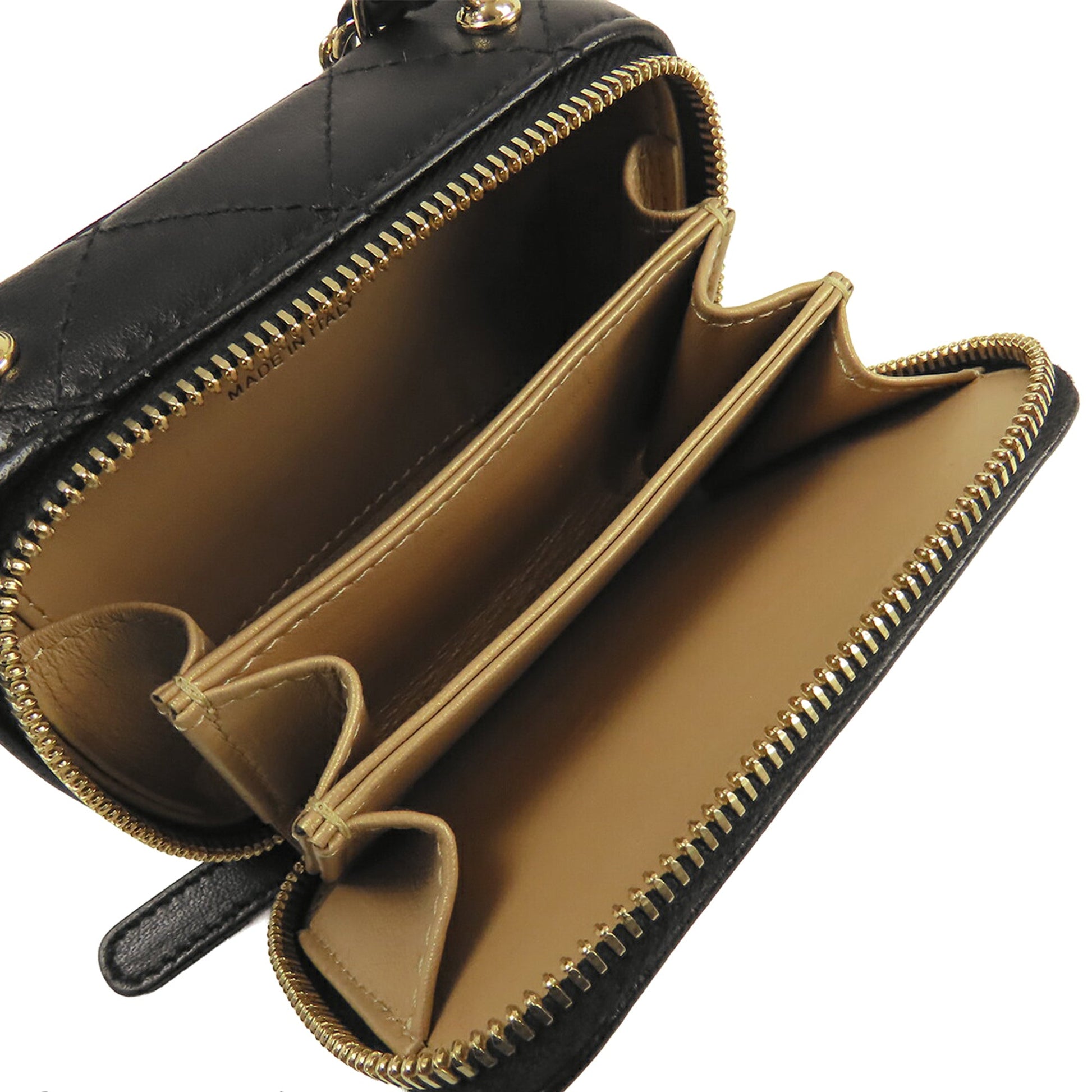 Chanel Extra Mini CC Quilted Golden Plate Vanity Crossbody