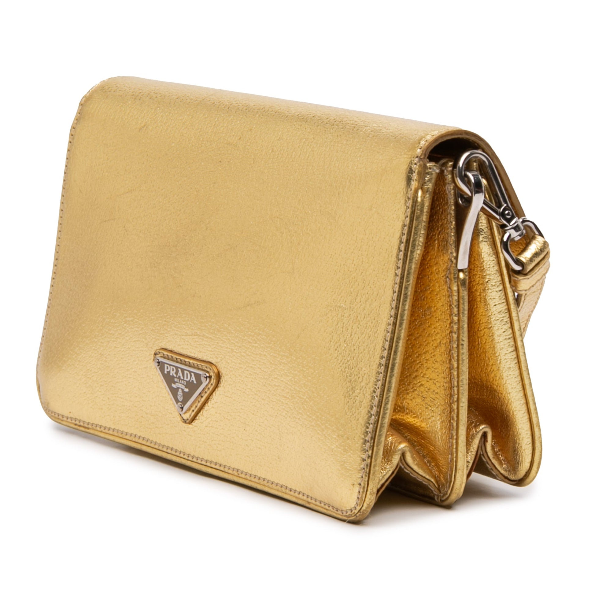Prada Metallic Cinghiale Crossbody