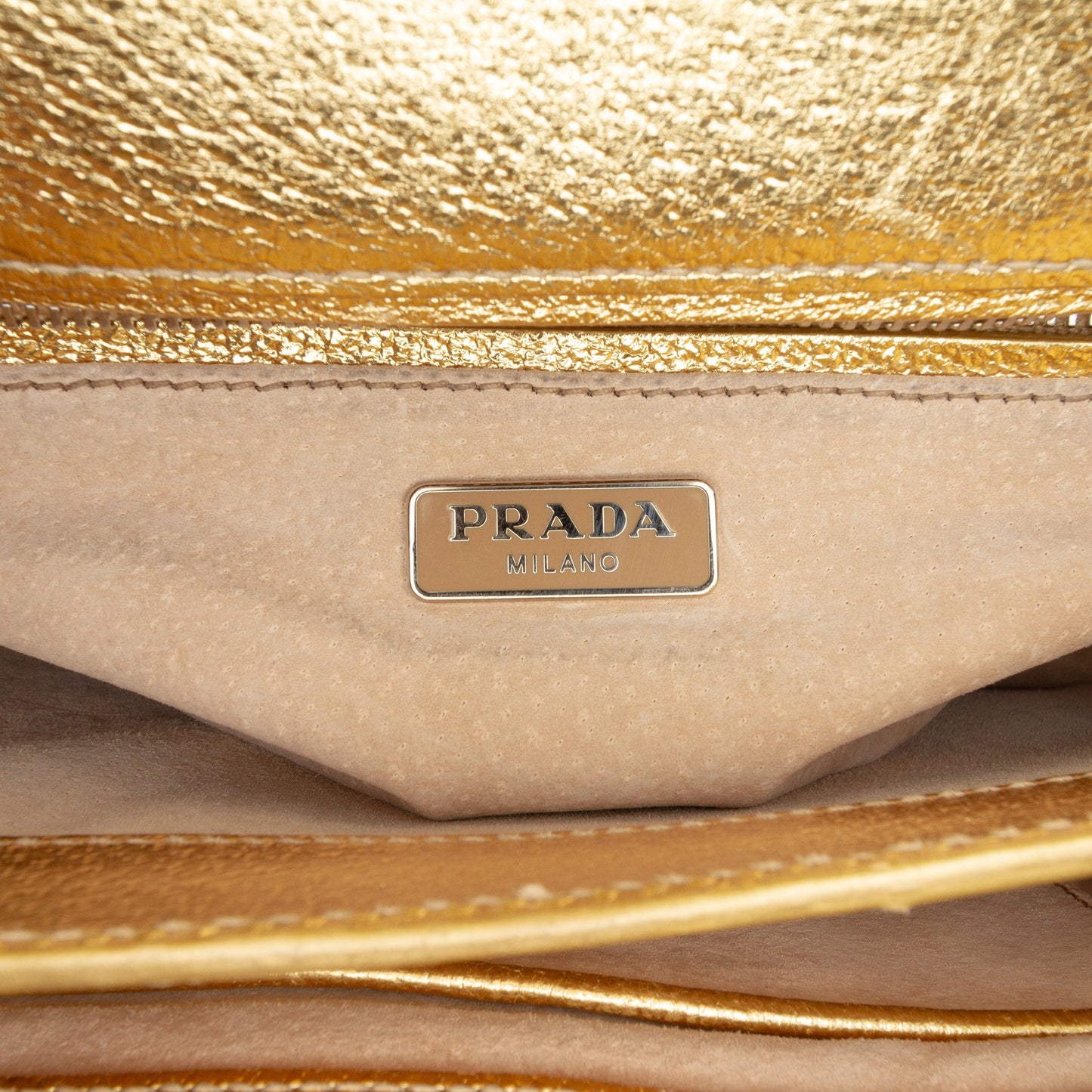 Prada Metallic Cinghiale Crossbody