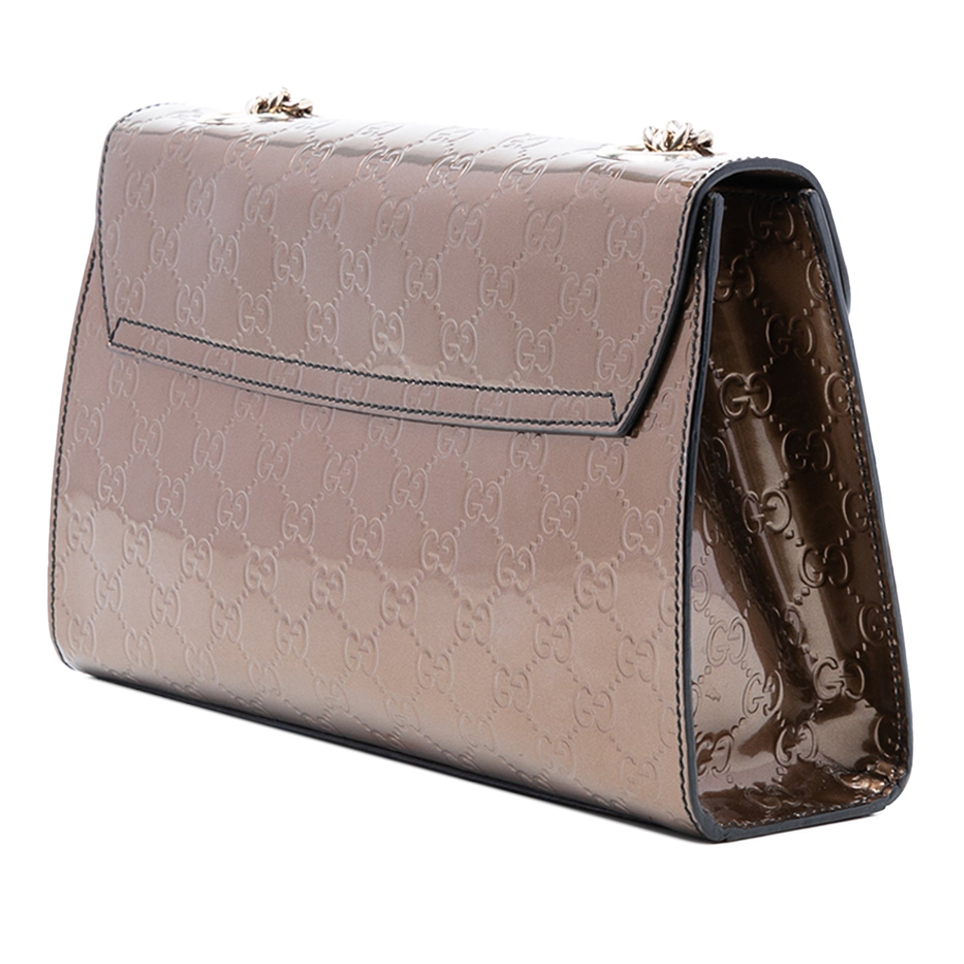 Gucci Medium Patent Guccissima Emily Shoulder Bag
