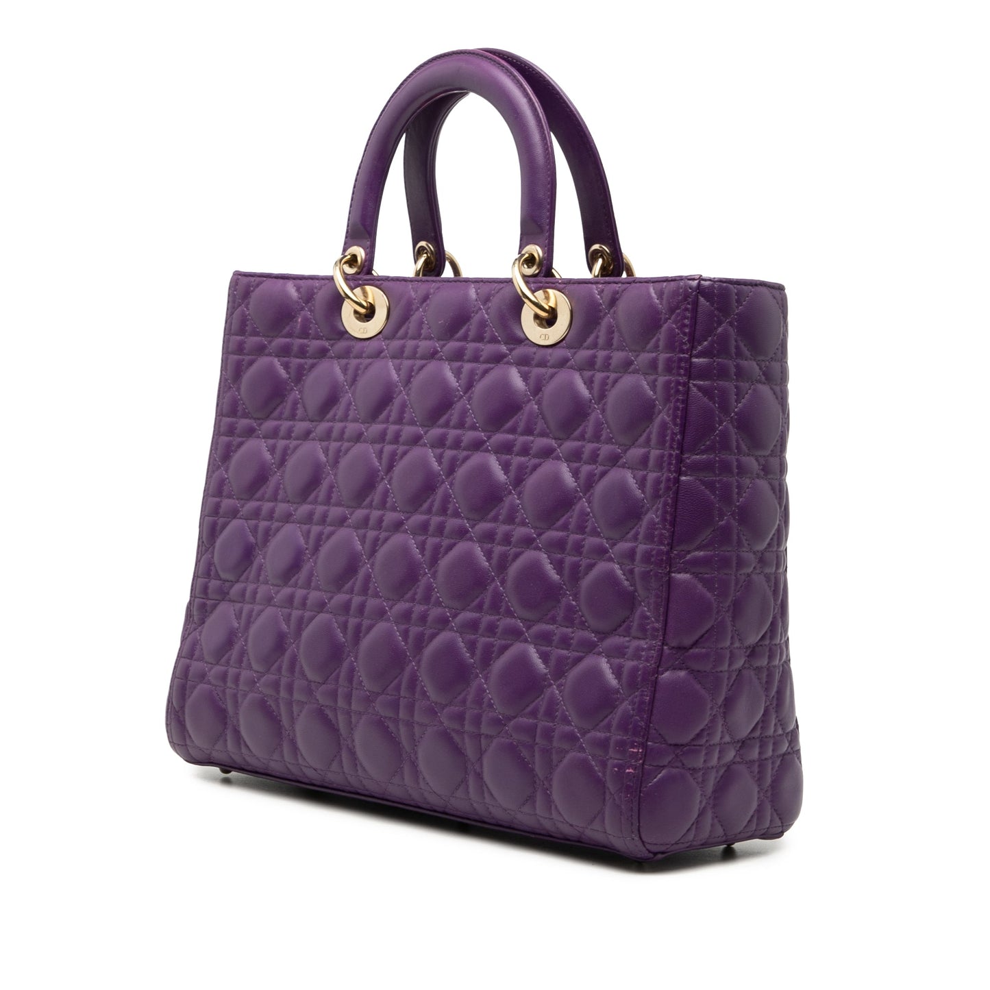 Dior Large Lambskin Cannage Lady Dior