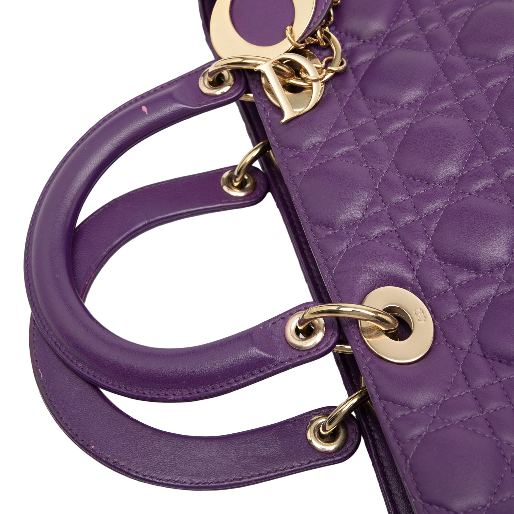 Dior Large Lambskin Cannage Lady Dior
