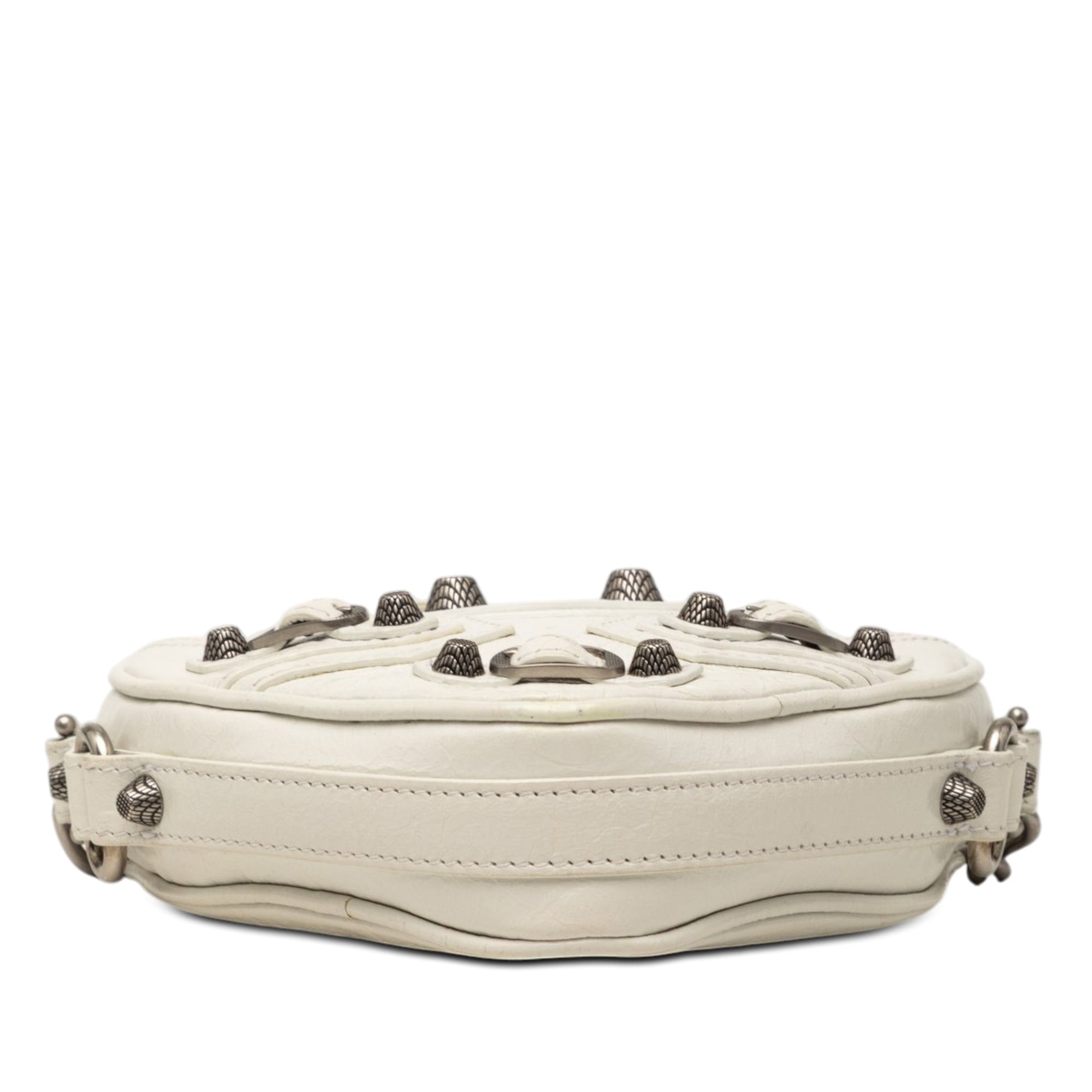 Balenciaga Mini Lambskin Motocross Le Cagole Heart Chain Bag