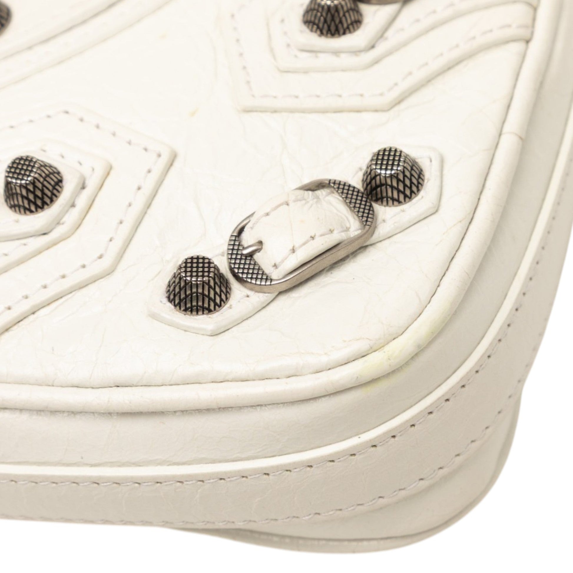 Balenciaga Mini Lambskin Motocross Le Cagole Heart Chain Bag