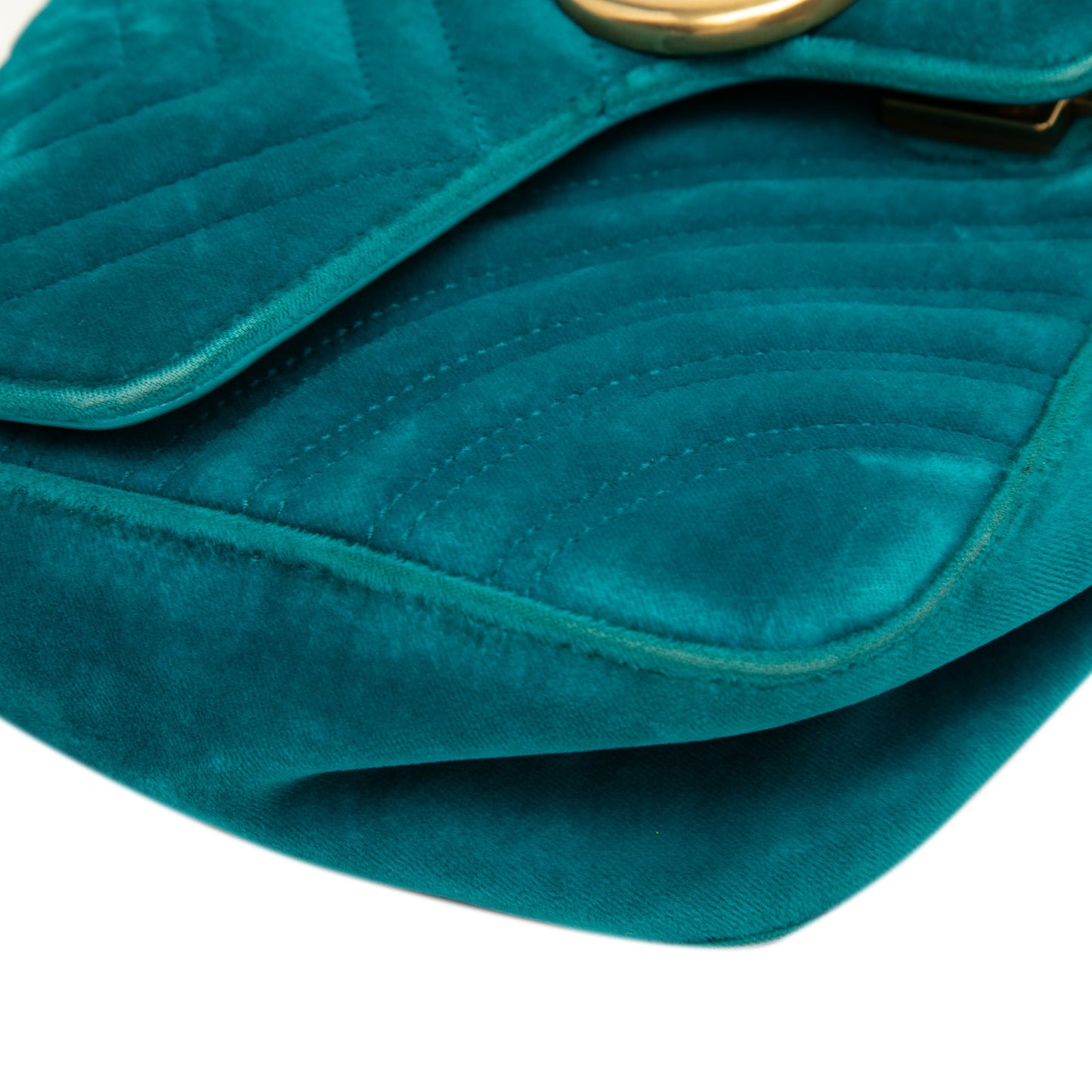 Gucci Medium GG Marmont Matelasse Velvet Shoulder Bag