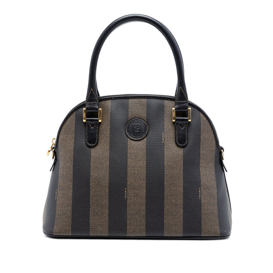 Fendi Pequin Coated Canvas Dome Satchel