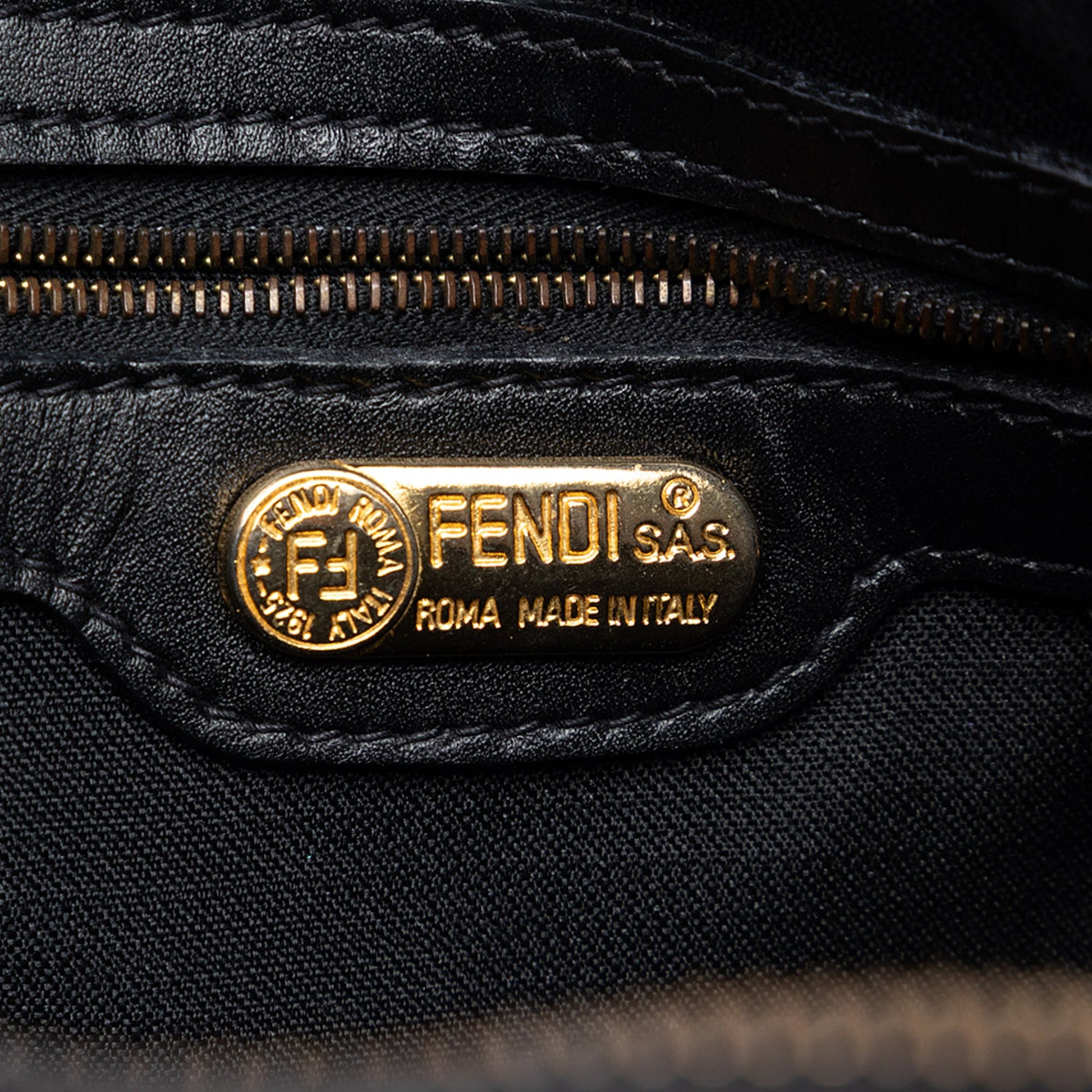 Fendi Pequin Coated Canvas Dome Satchel