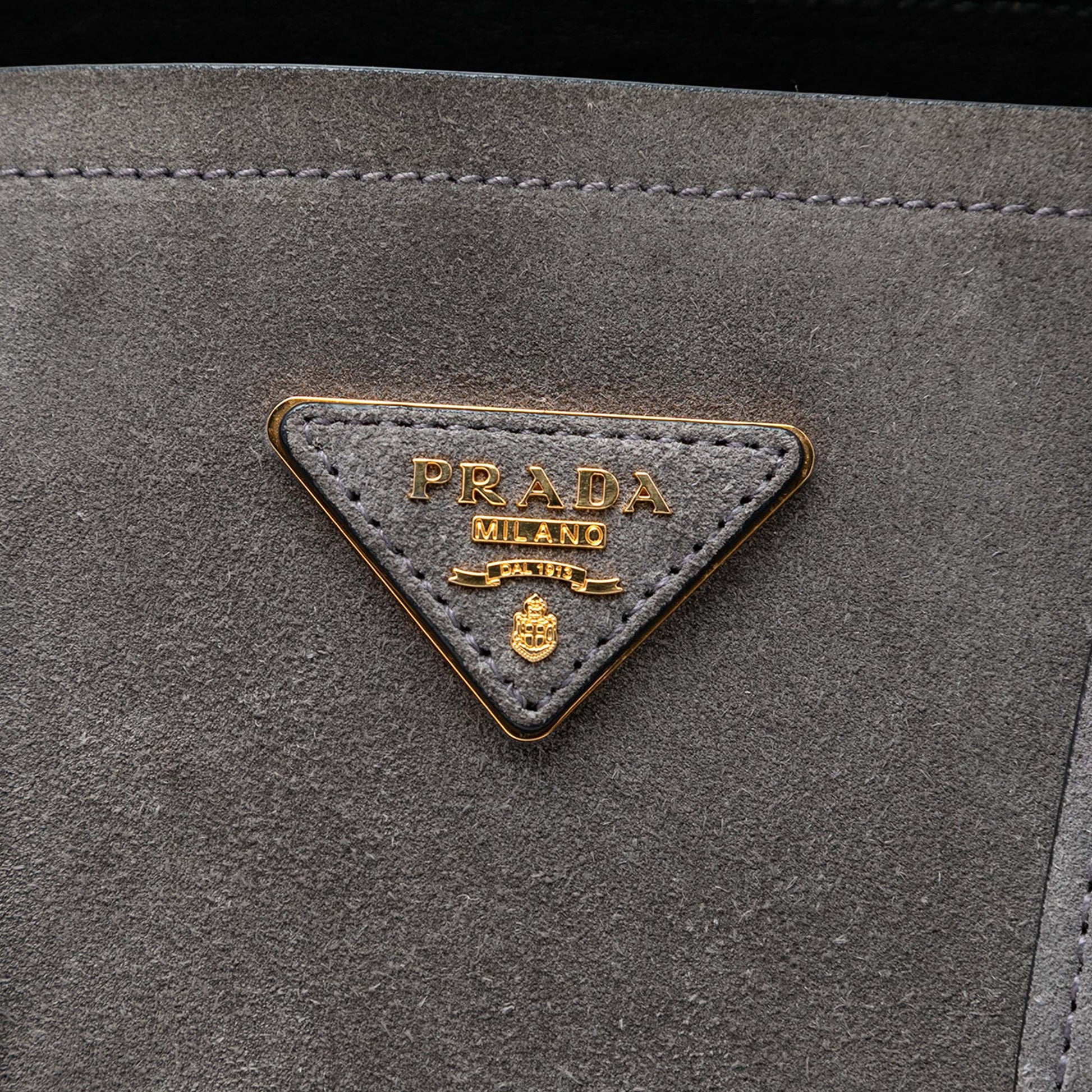 Prada Medium Scamosciato Double Satchel