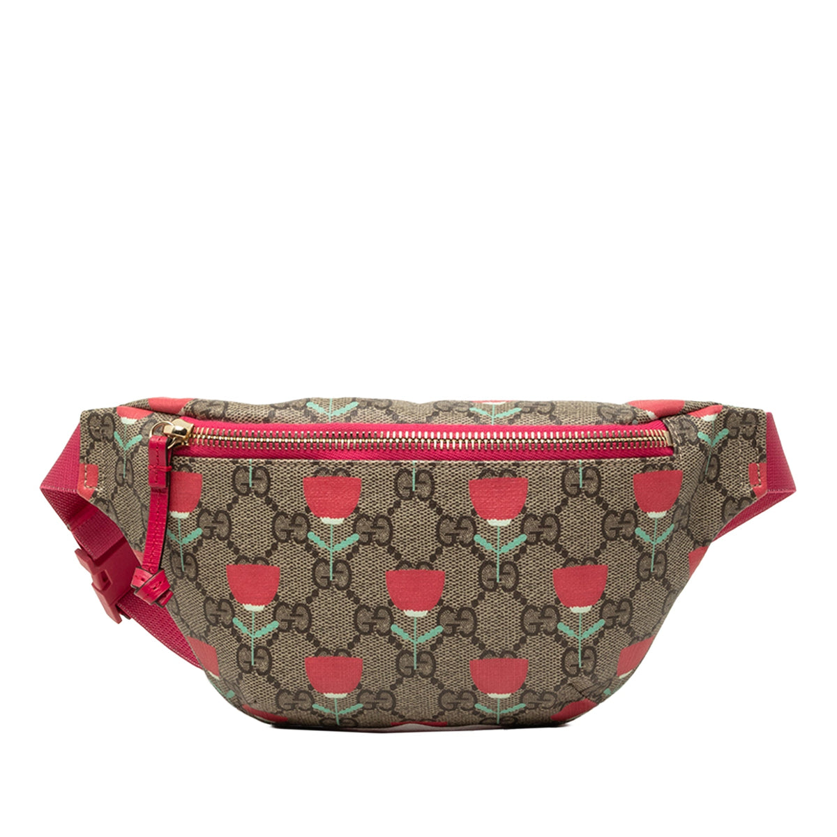 Gucci Kids GG Supreme Tulip Belt Bag — Beige