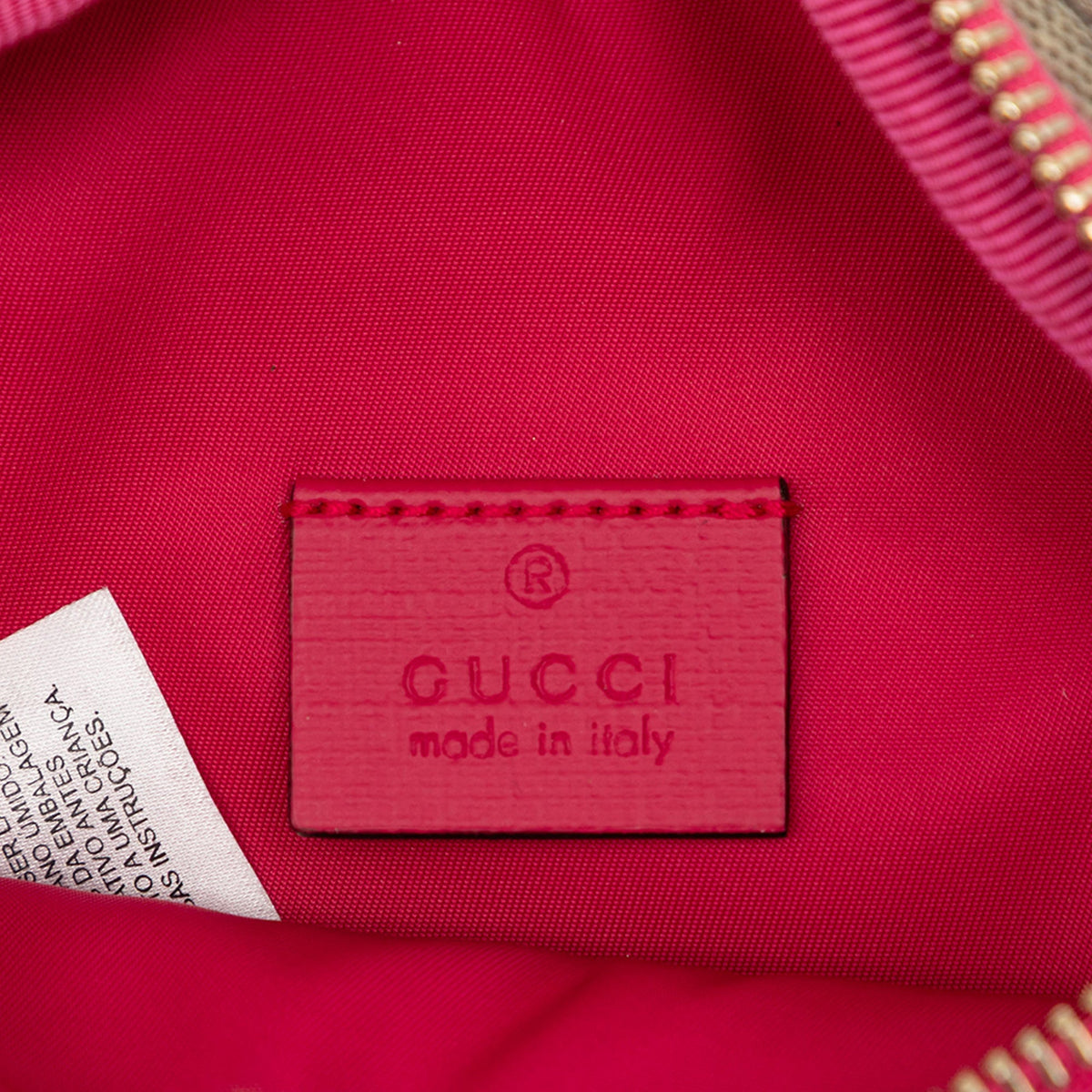 Gucci Kids GG Supreme Tulip Belt Bag — Beige