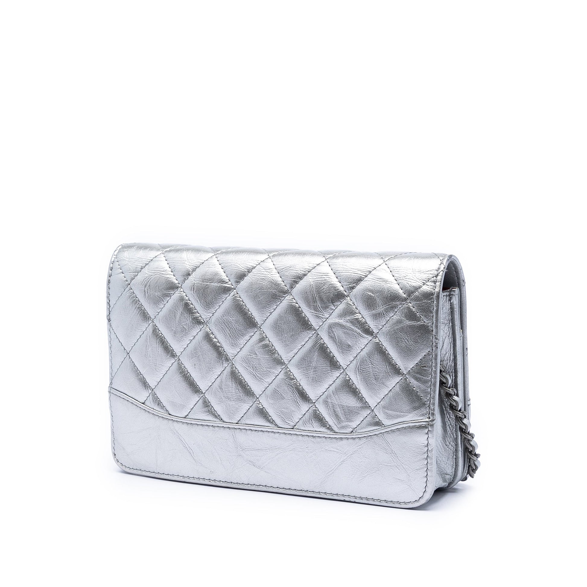 Chanel Quilted Aged Calfskin Gabrielle Wallet On Chain