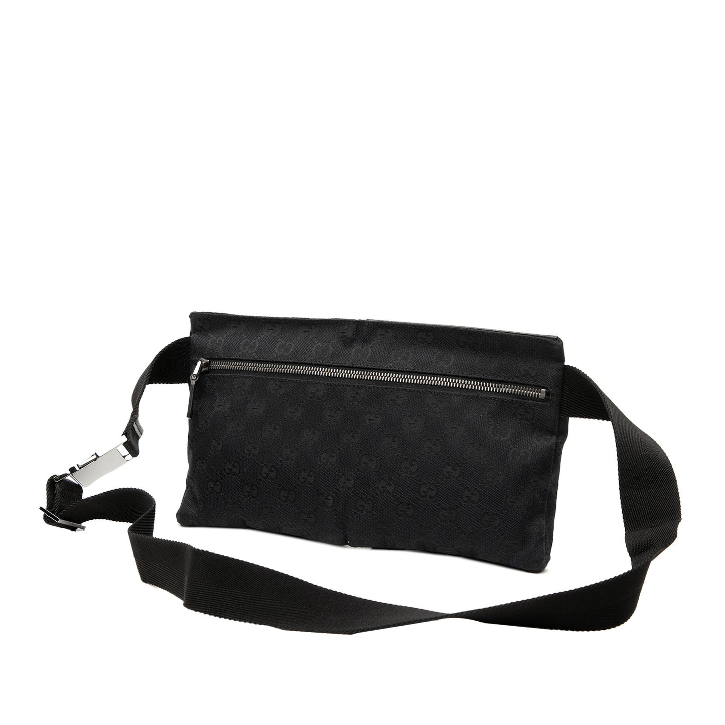 Gucci GG Canvas Double Pocket Belt Bag