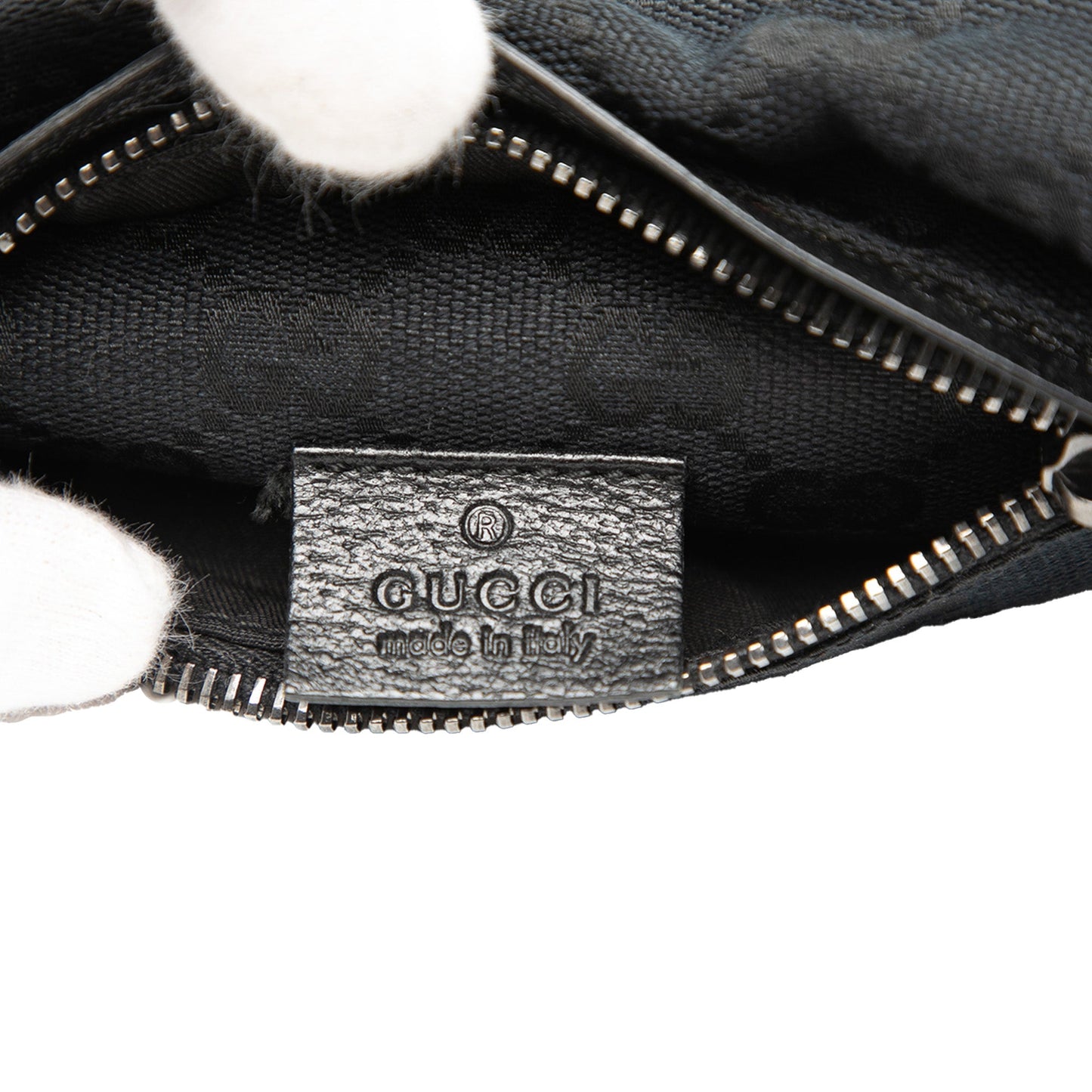 Gucci GG Canvas Double Pocket Belt Bag