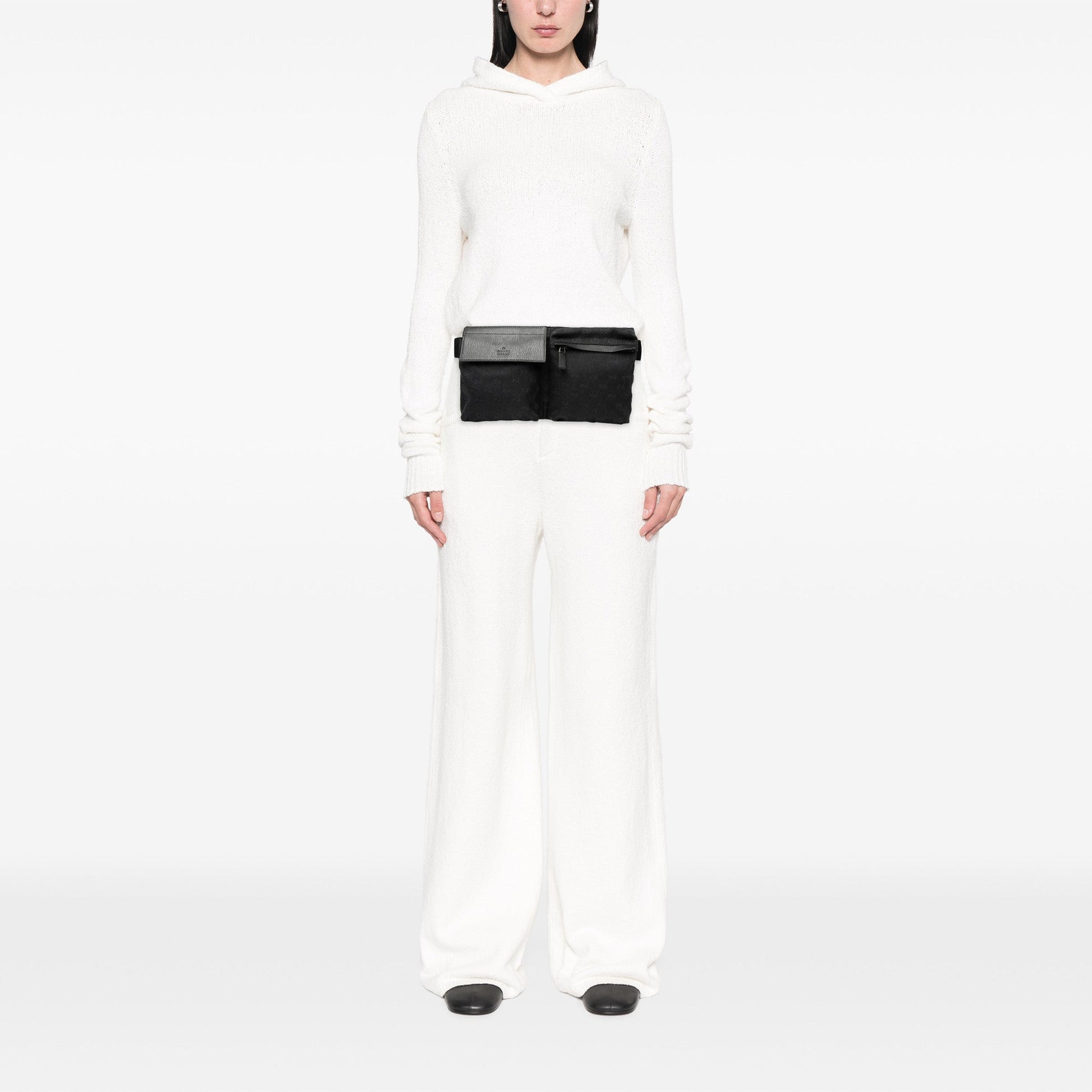 Gucci GG Canvas Double Pocket Belt Bag