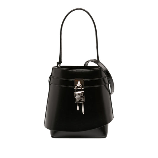 Givenchy Micro Leather GV Shark Lock Bucket Bag