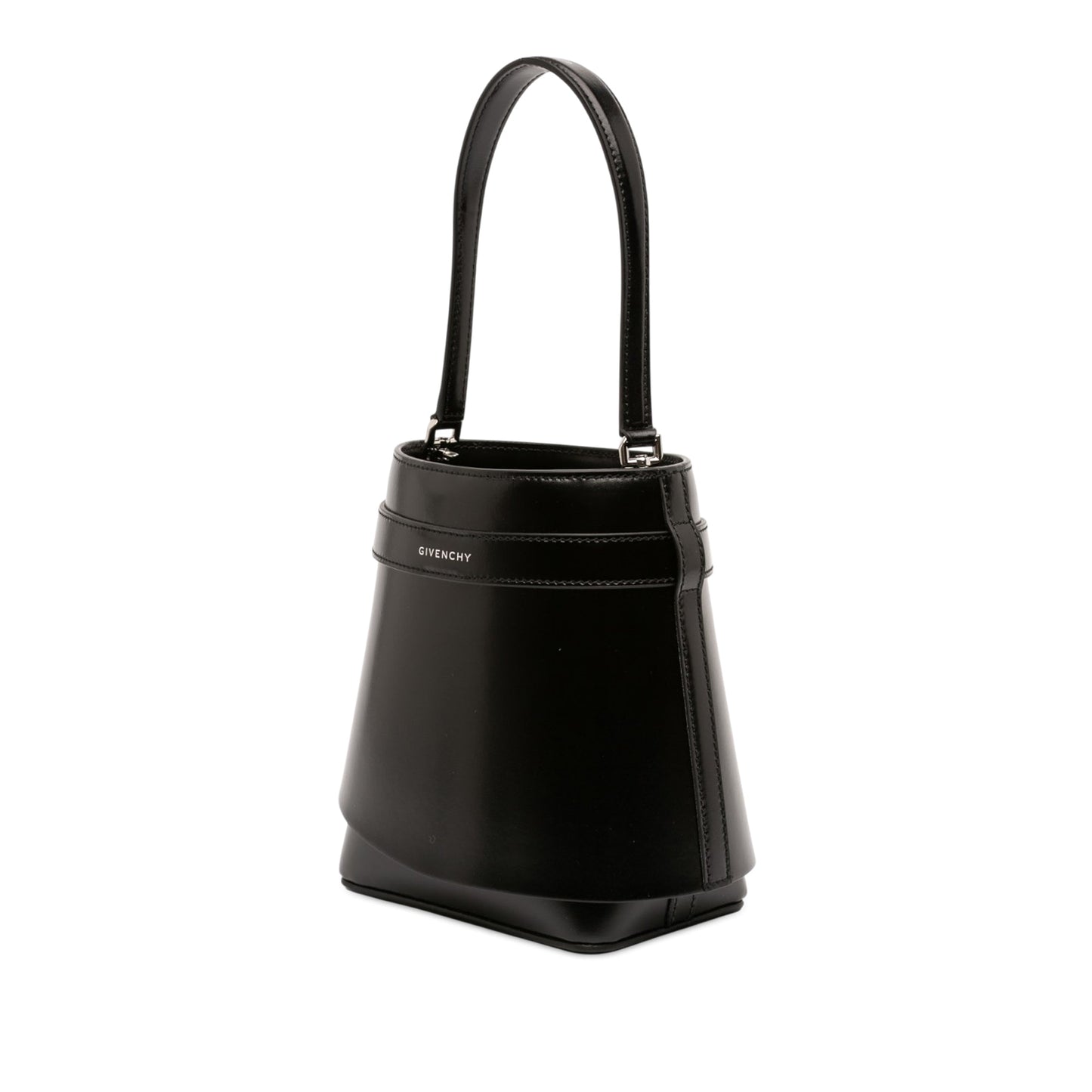 Givenchy Micro Leather GV Shark Lock Bucket Bag