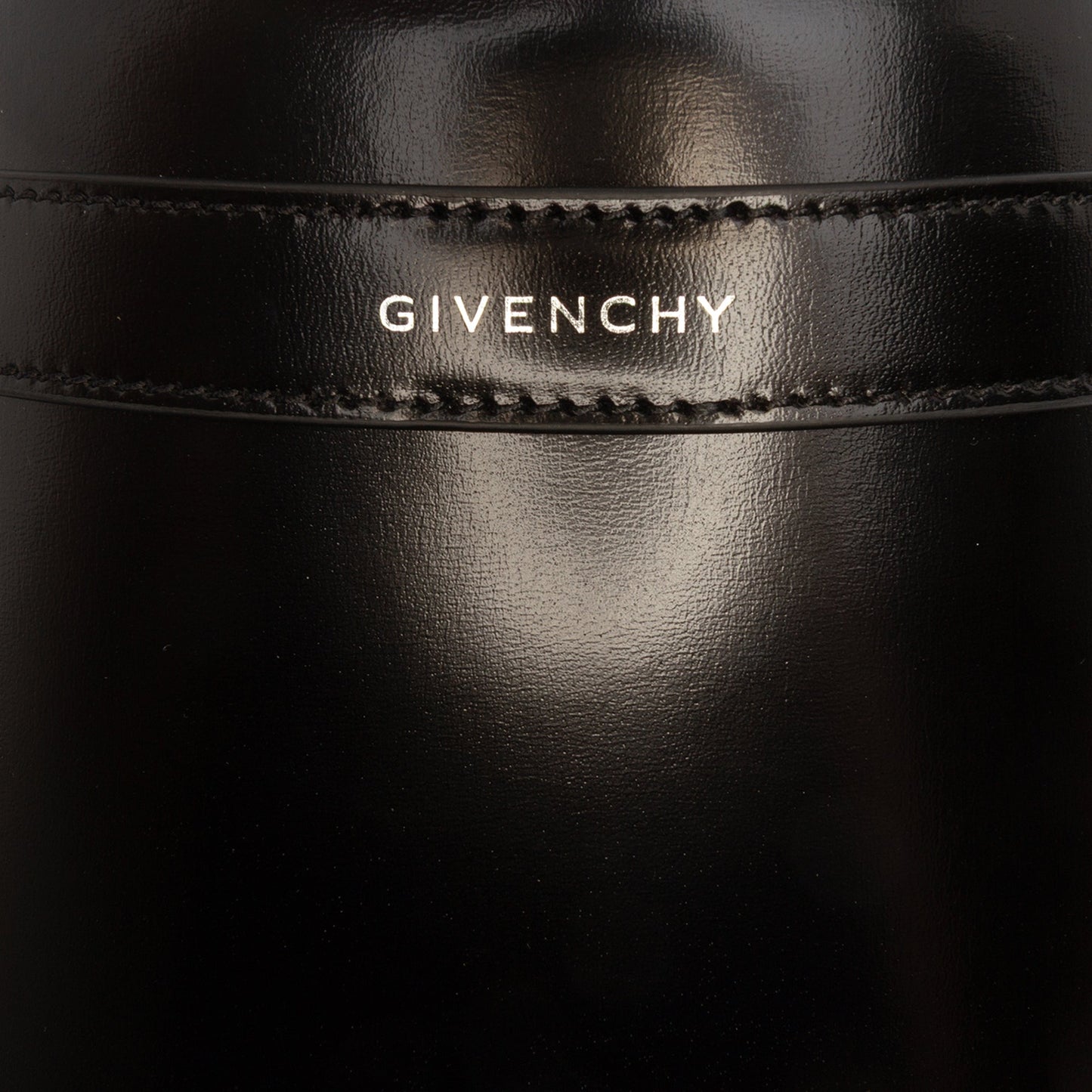 Givenchy Micro Leather GV Shark Lock Bucket Bag