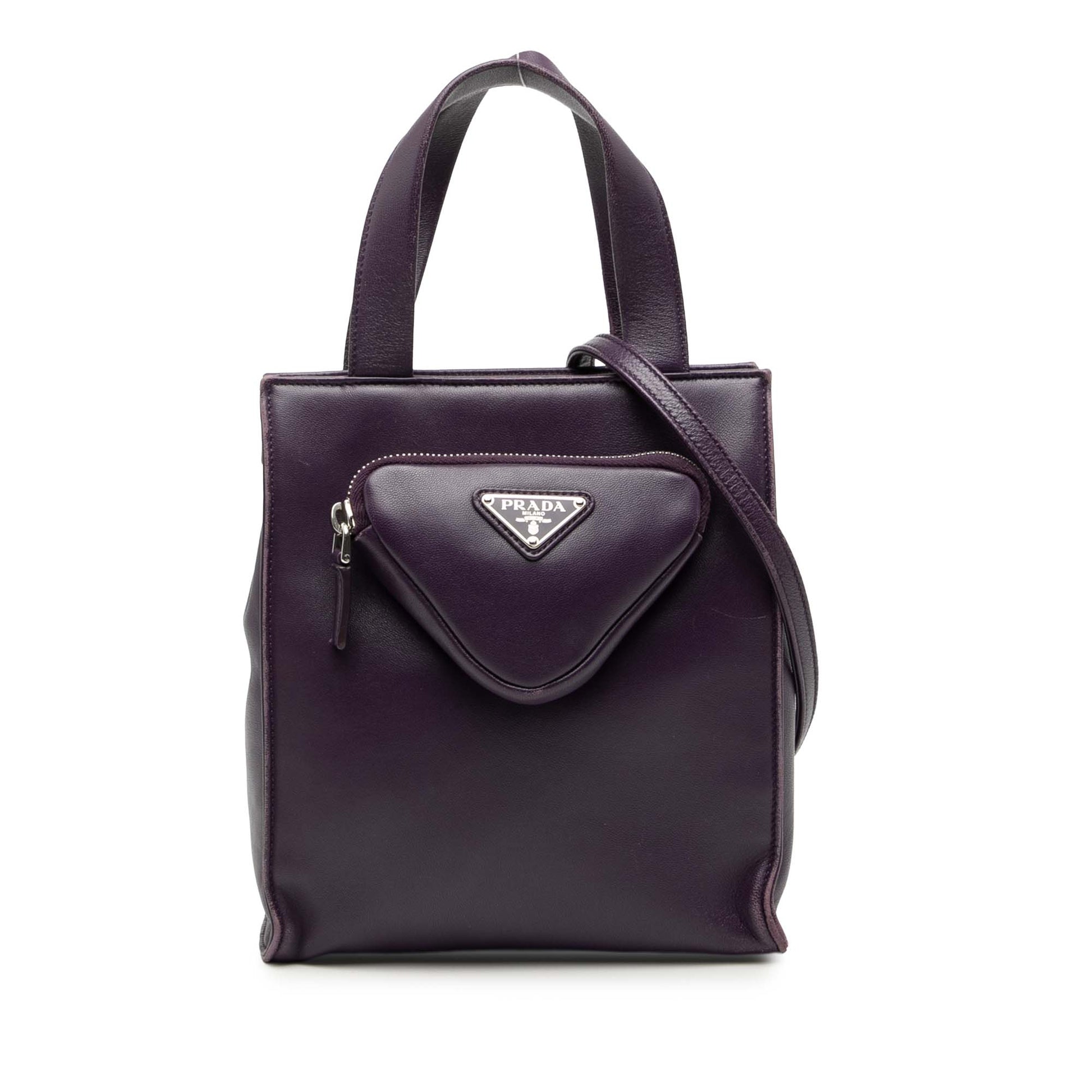 Prada Nappa Front Pocket Satchel