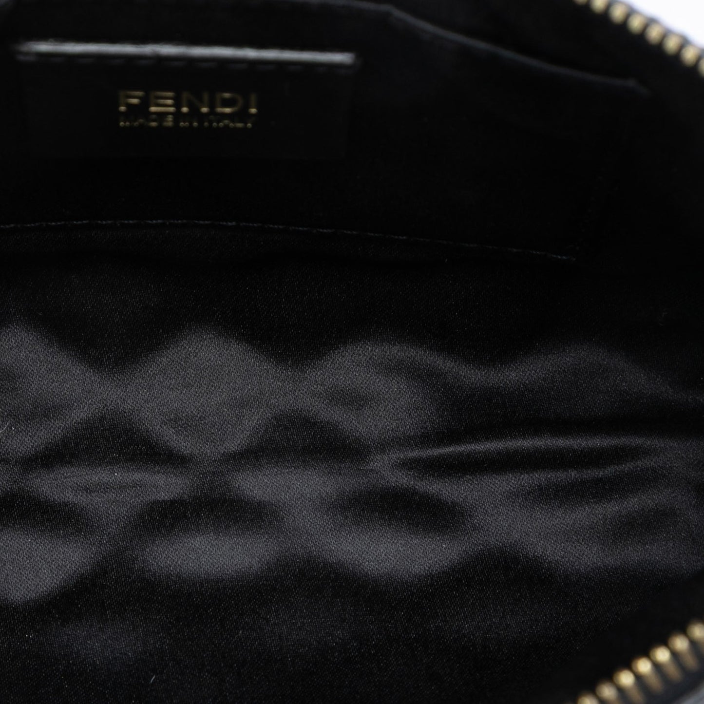 Fendi Quilted Zucca Canvas Chain Pochette