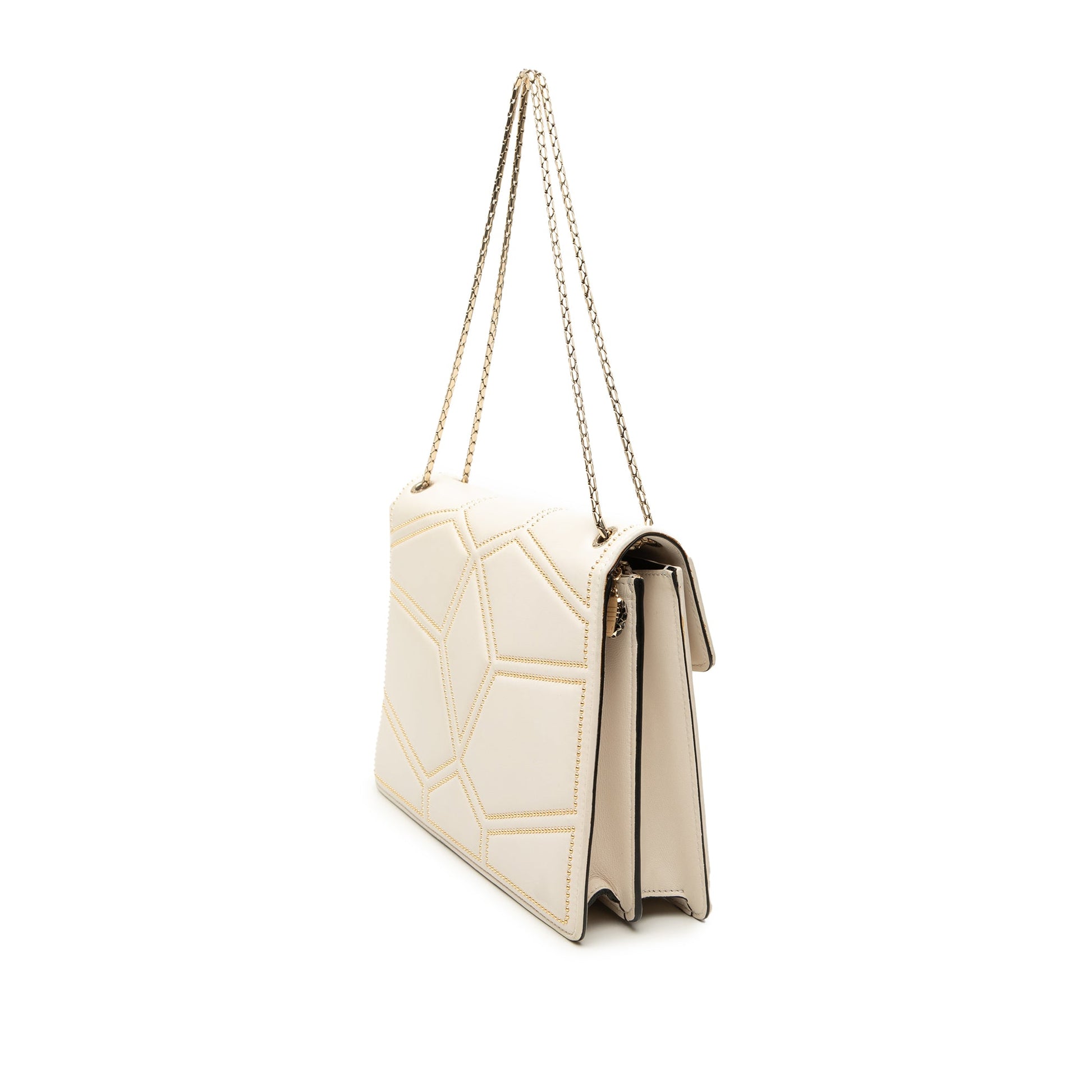 Bvlgari Studded Leather Diamond Blast Serpenti Forever Crossbody