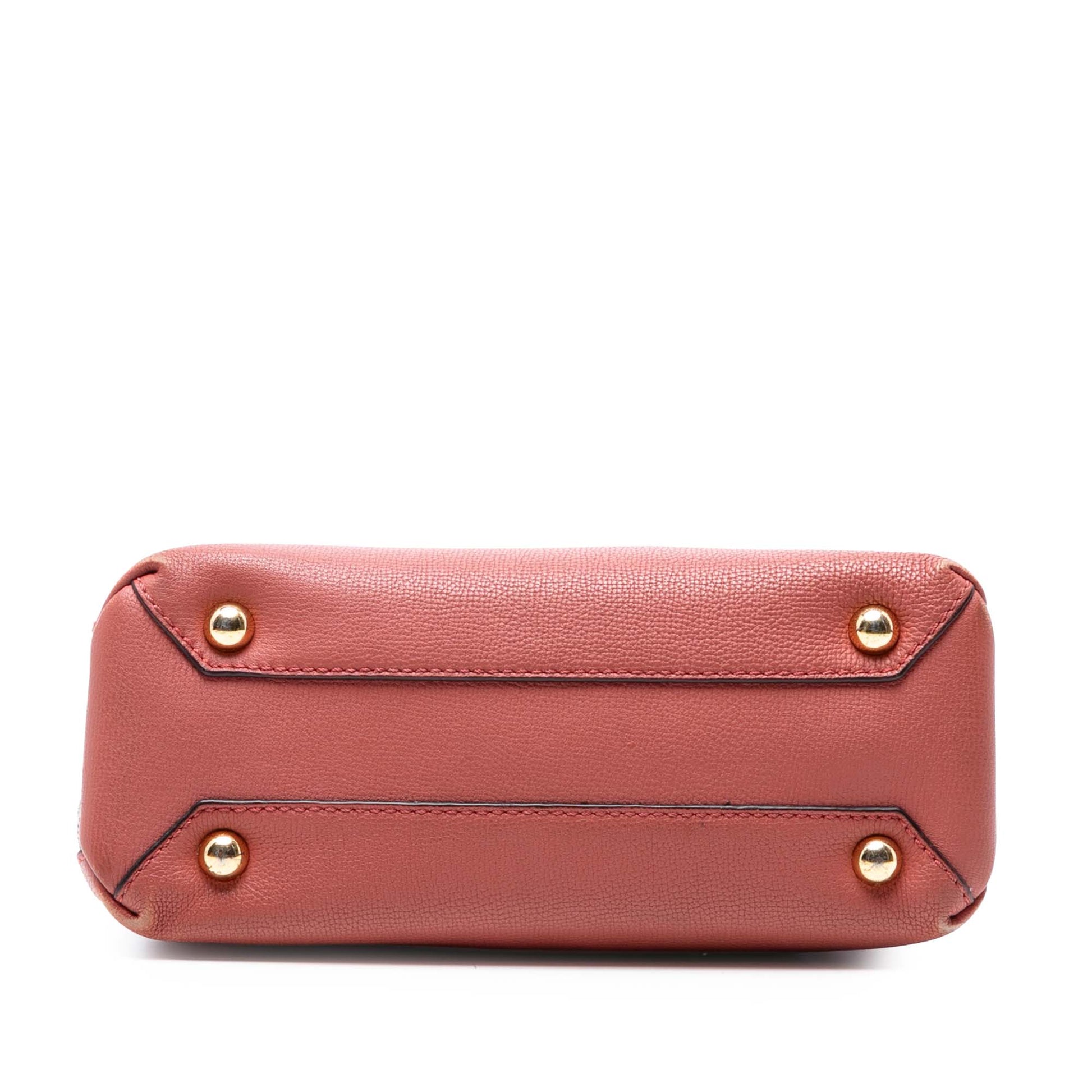 Burberry Small Grainy Calfskin and House Check Banner Satchel