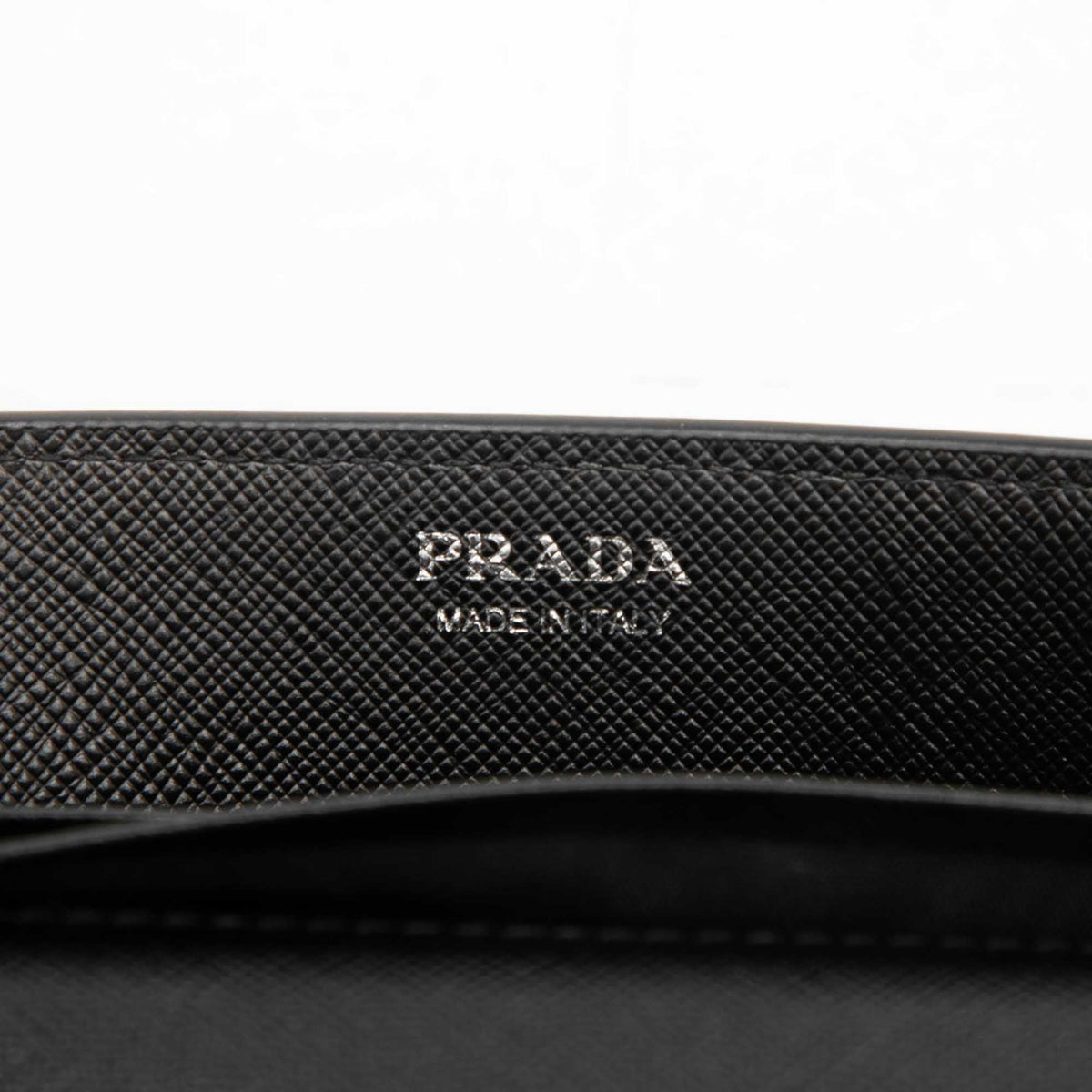 Prada Saffiano Metal Applique Wallet On Chain