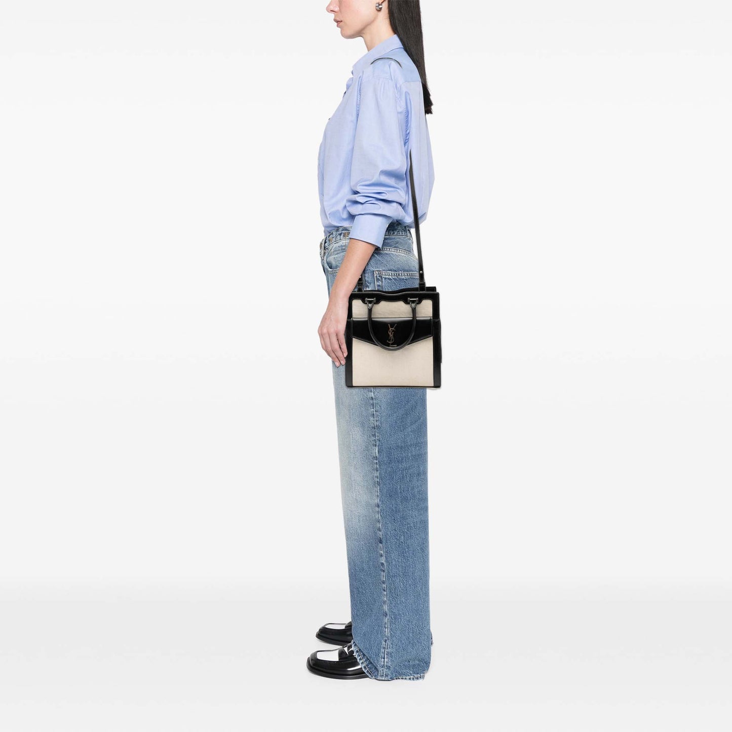 Saint Laurent Small Canvas Uptown Satchel