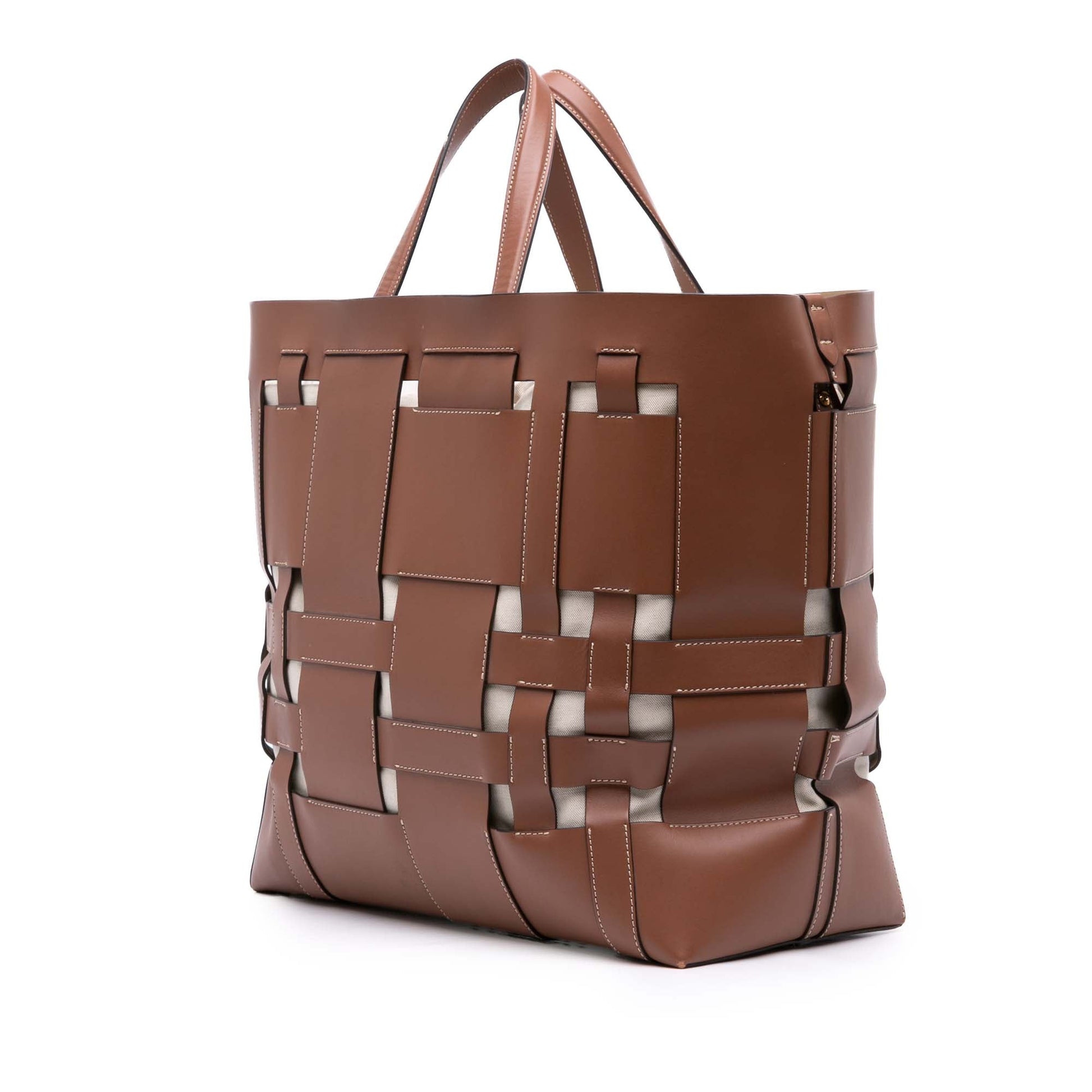 Burberry Large Leather Foster Tote