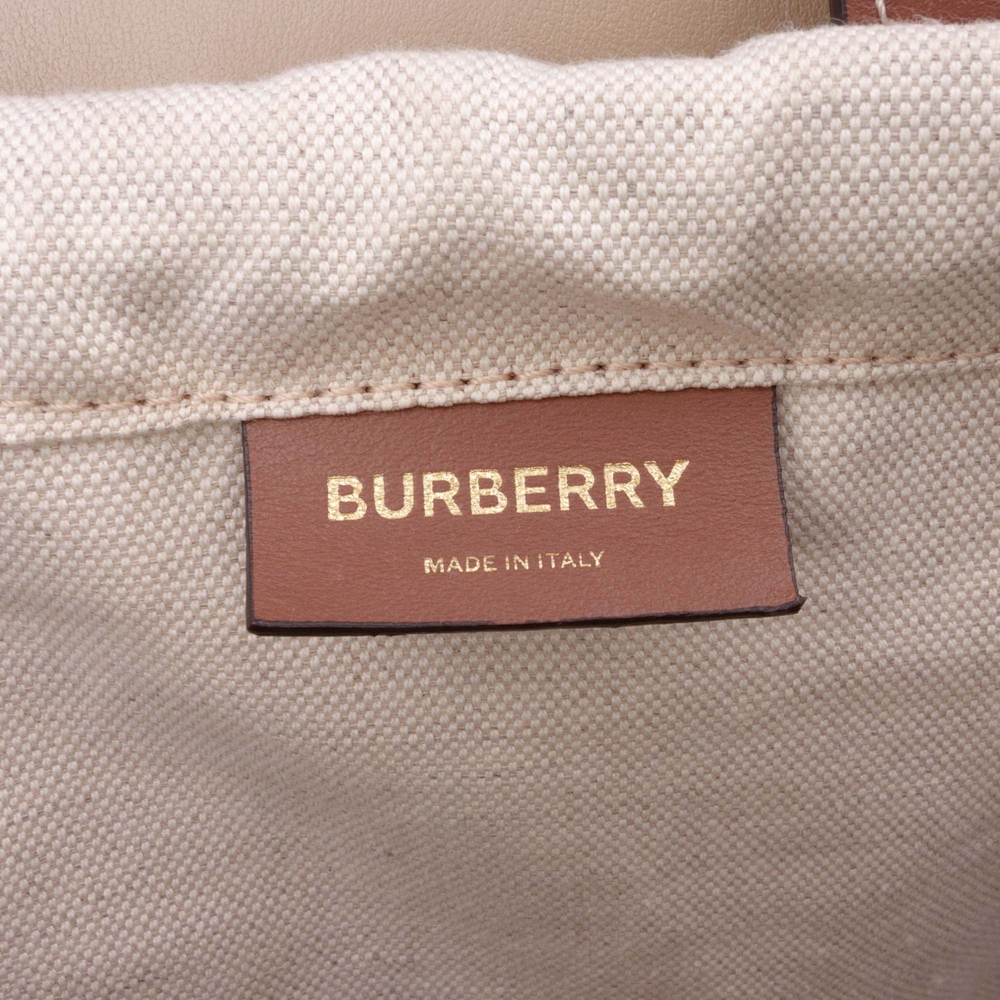 Burberry Large Leather Foster Tote