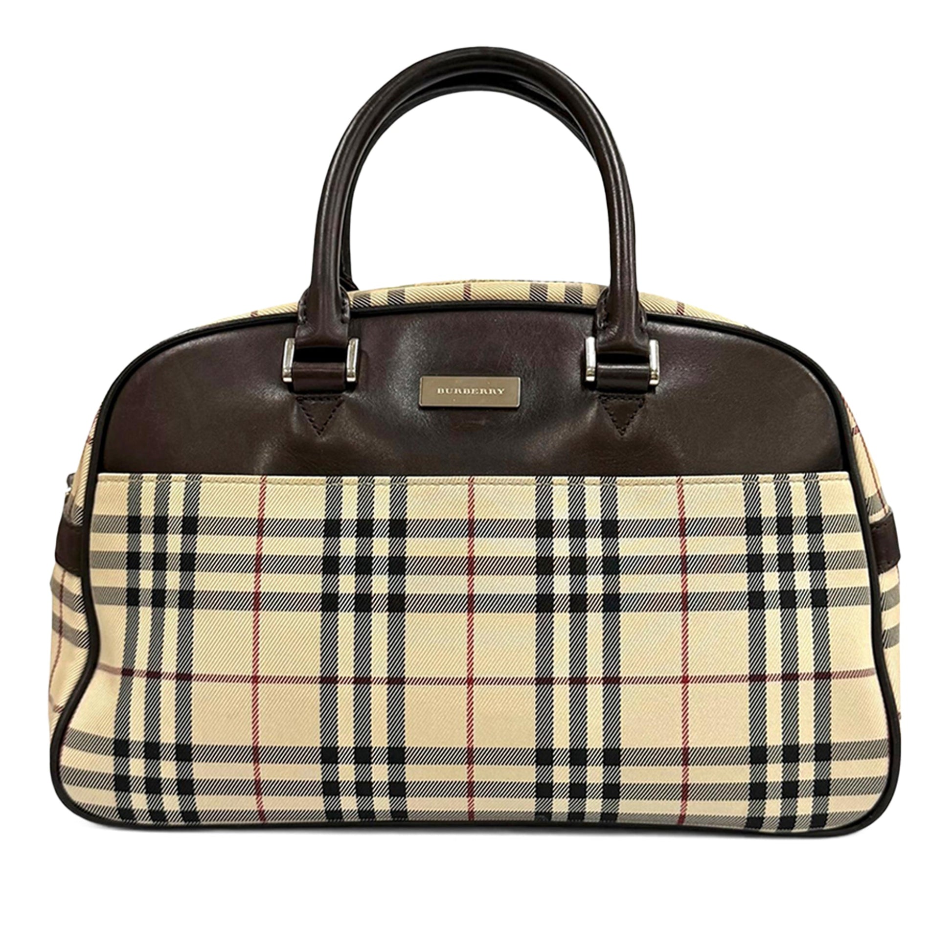 Burberry House Check Canvas Handbag