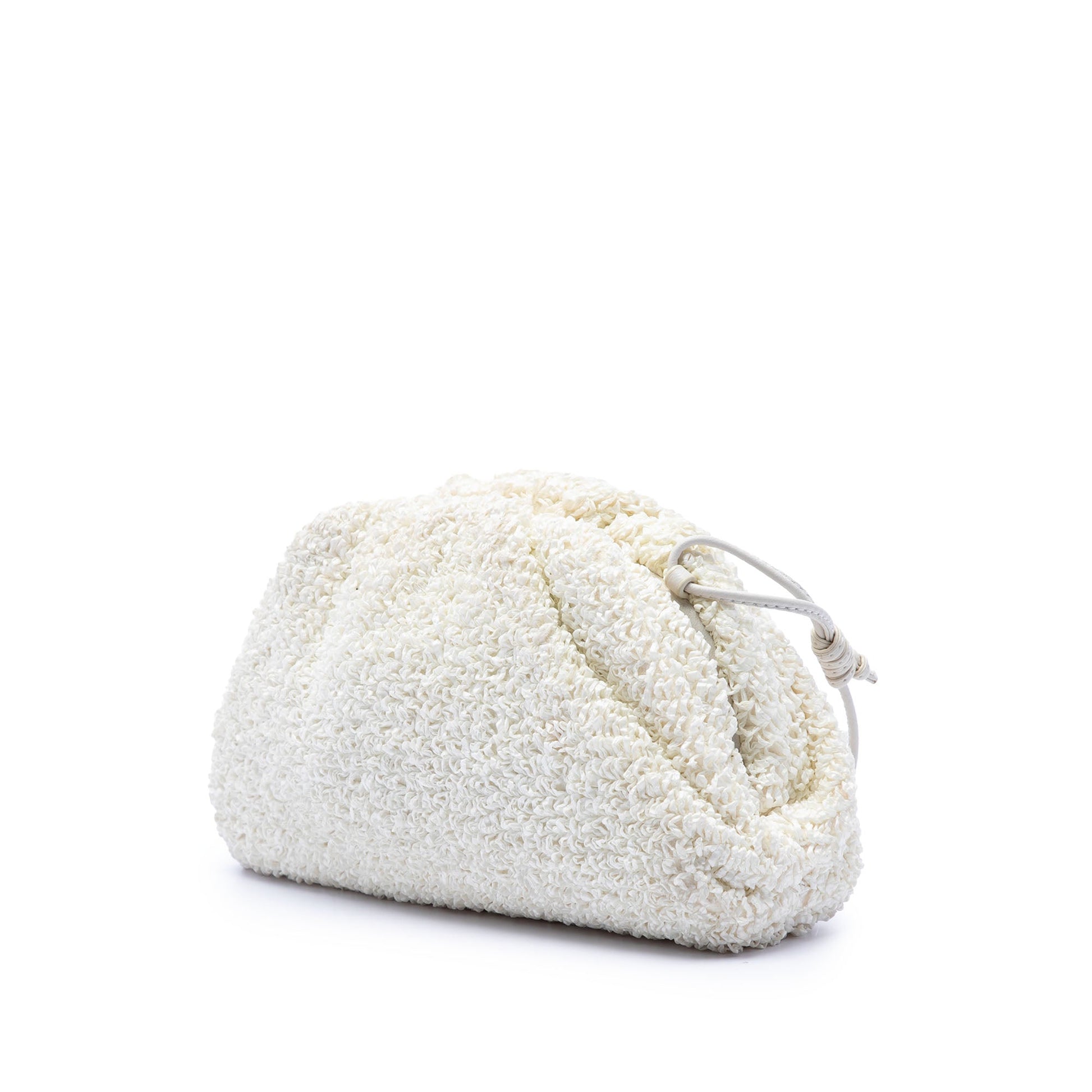 Bottega Veneta Boucle Raffia The Mini Pouch Crossbody