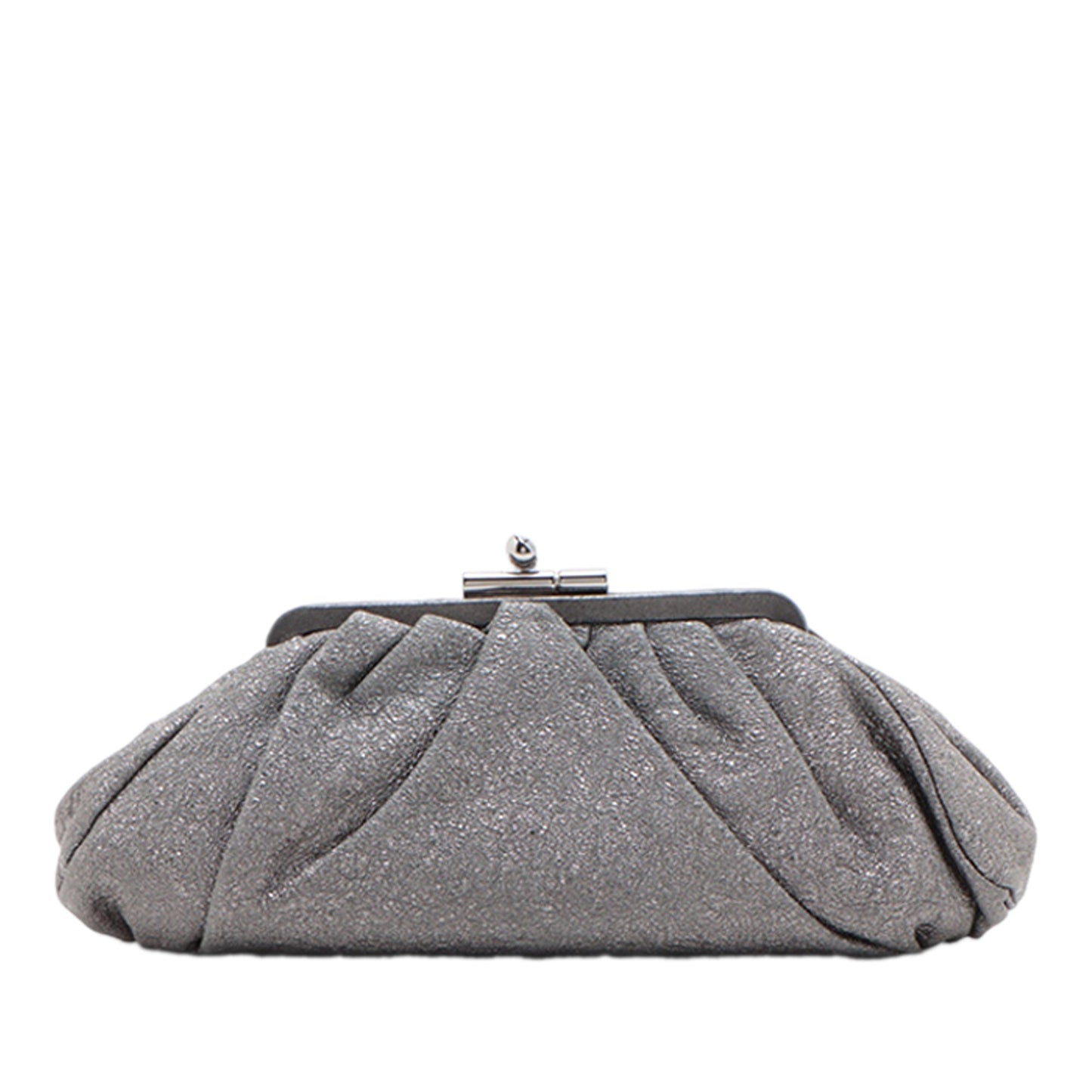 Chanel Leather Kiss Lock Clutch