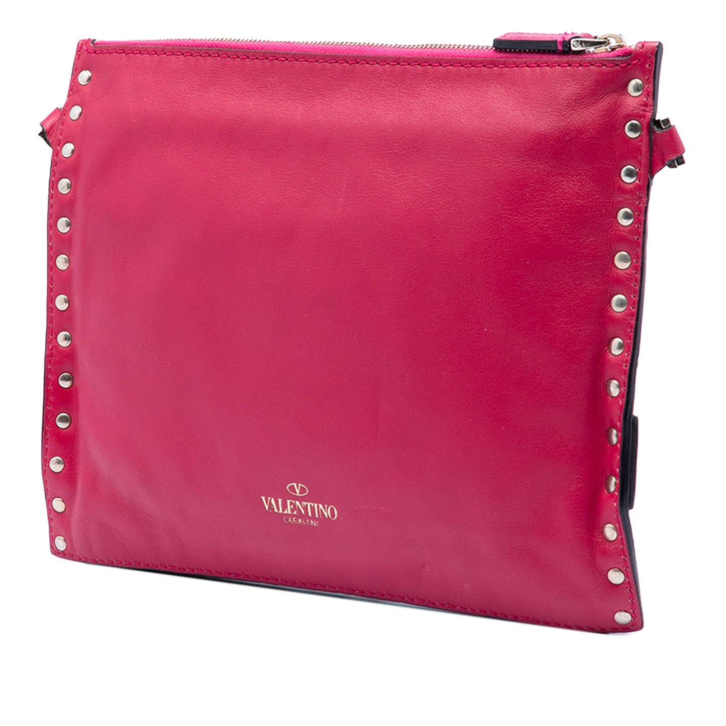 Valentino Leather Rockstud Triple Zip Crossbody