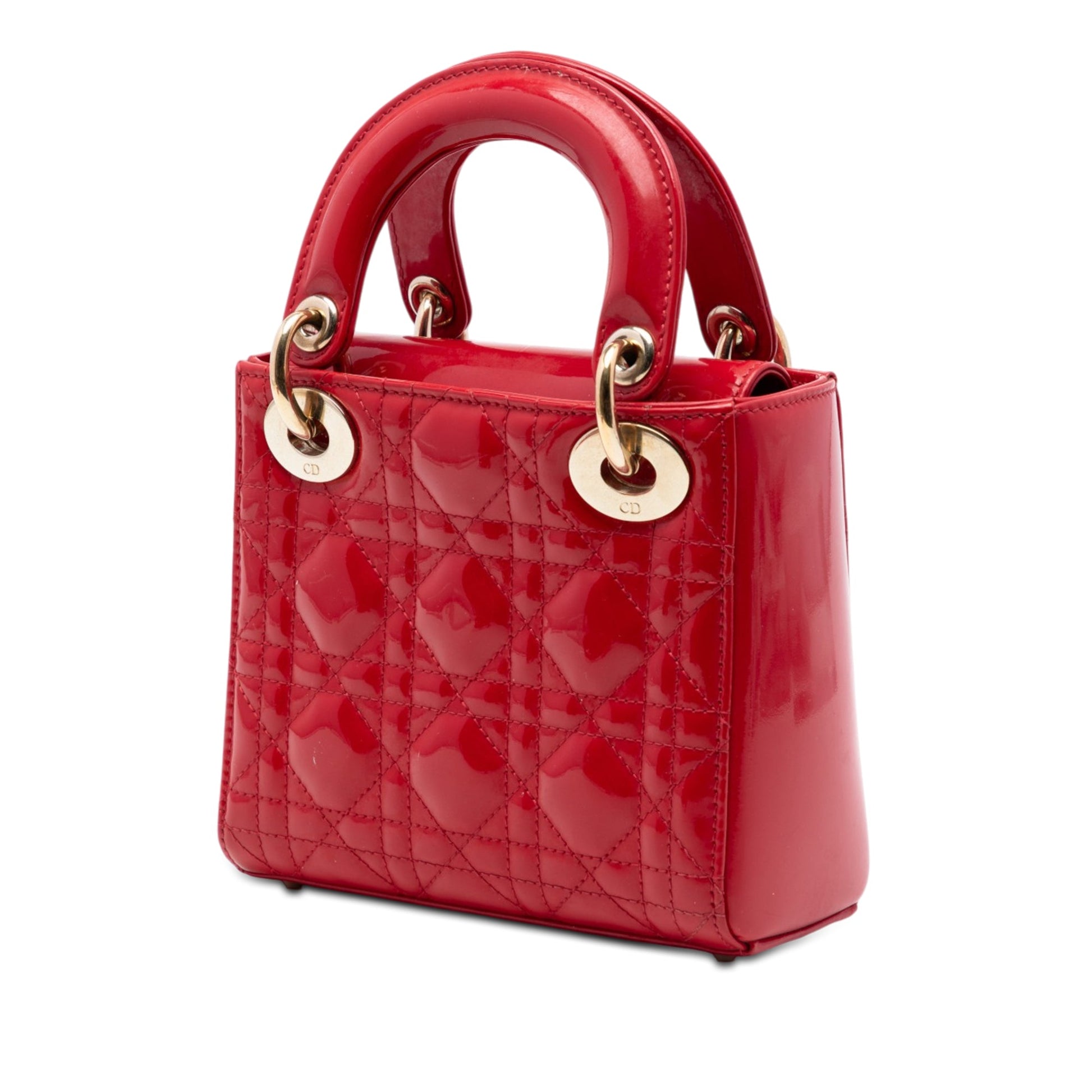 Dior Mini Patent Cannage Lady Dior