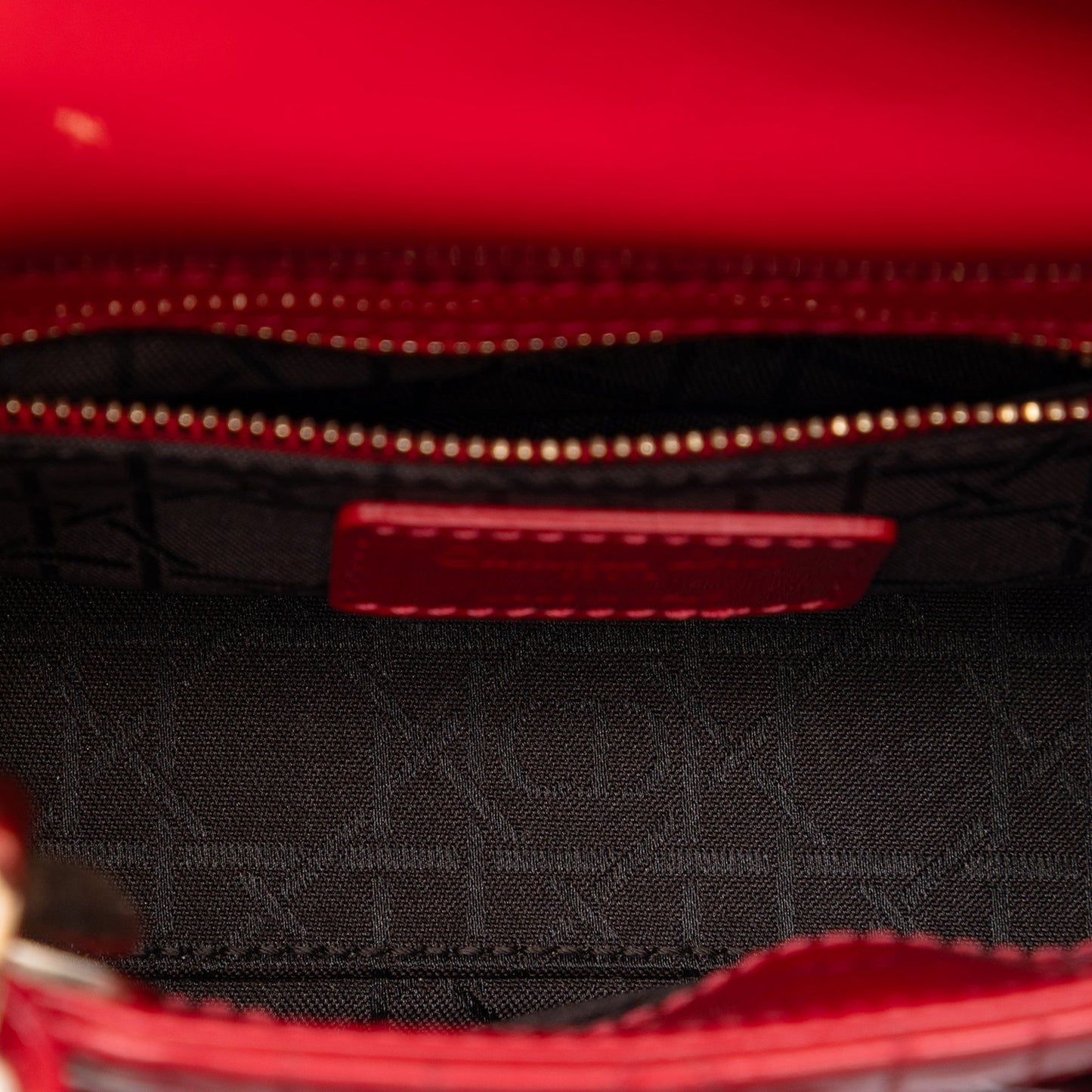 Dior Mini Patent Cannage Lady Dior