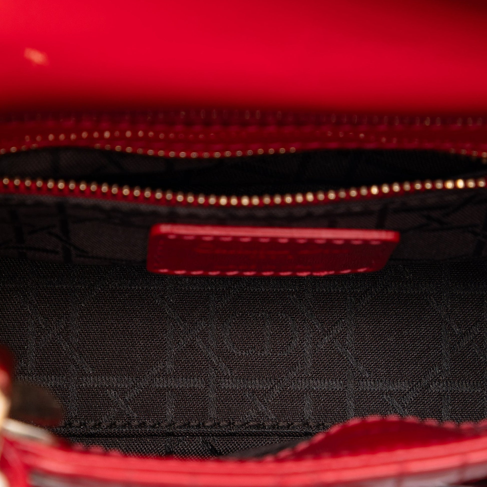 Dior Mini Patent Cannage Lady Dior