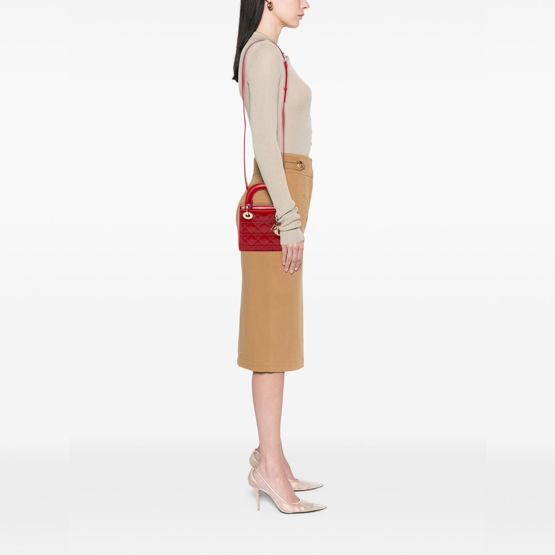 Dior Mini Patent Cannage Lady Dior