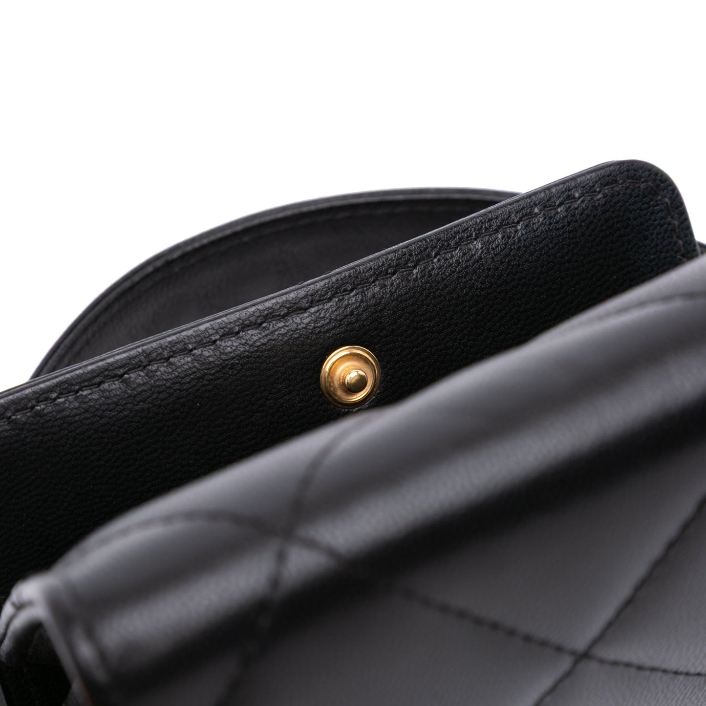 Chanel Quilted Lambskin 19 Flap Coin Purse With Chain