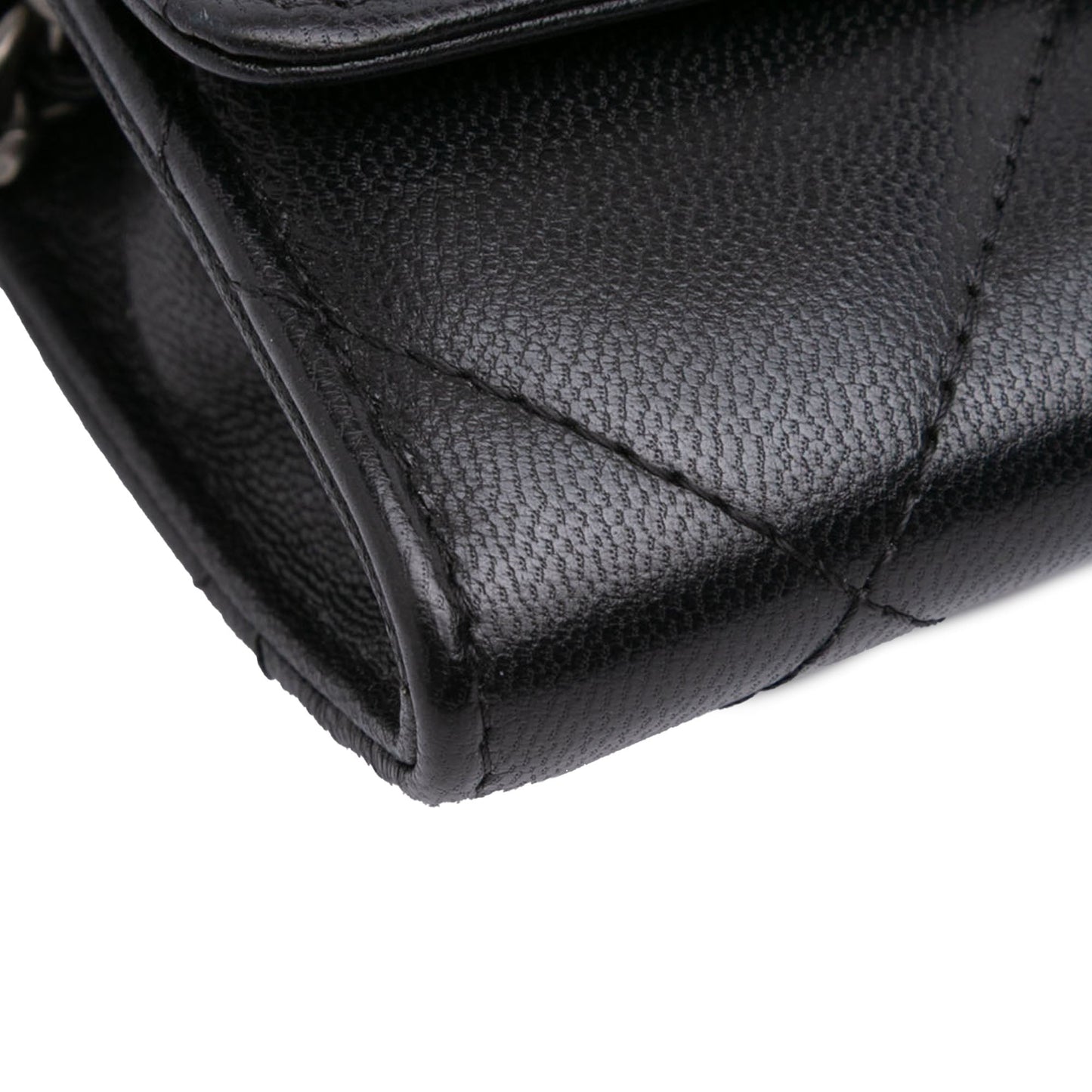 Chanel Quilted Lambskin 19 Flap Coin Purse With Chain
