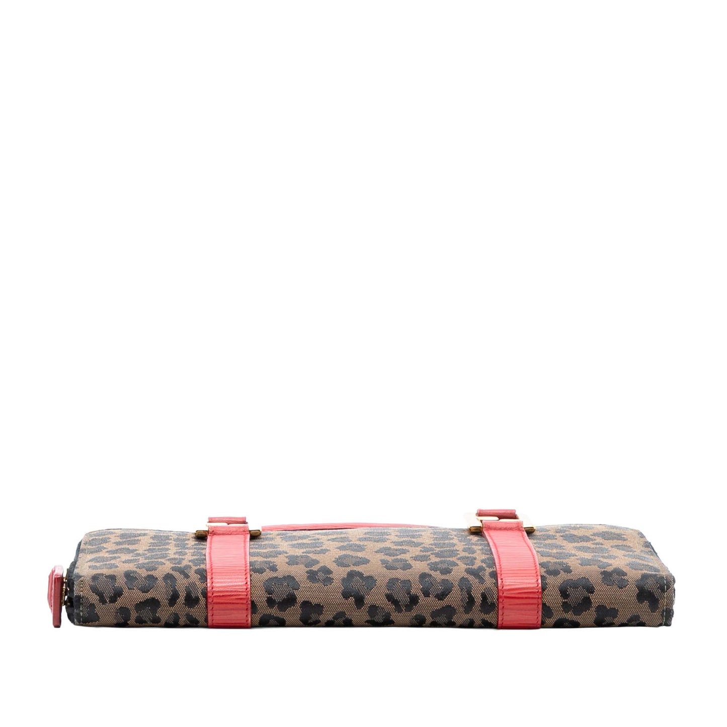 Fendi Leopard Printed Canvas Handbag