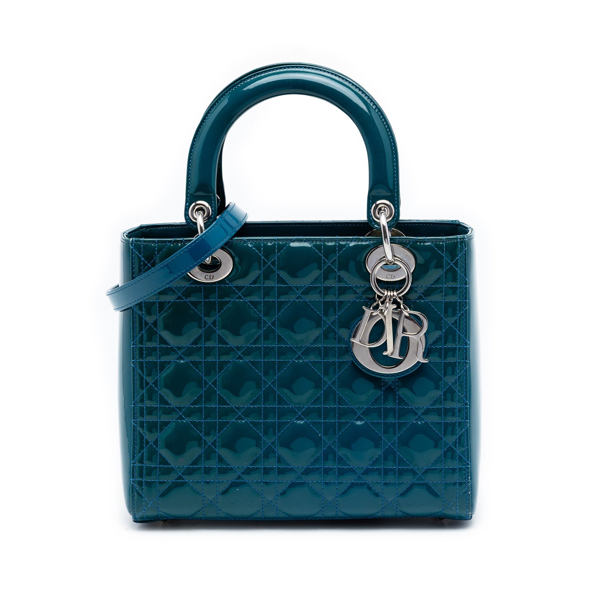 Dior Medium Patent Cannage Lady Dior