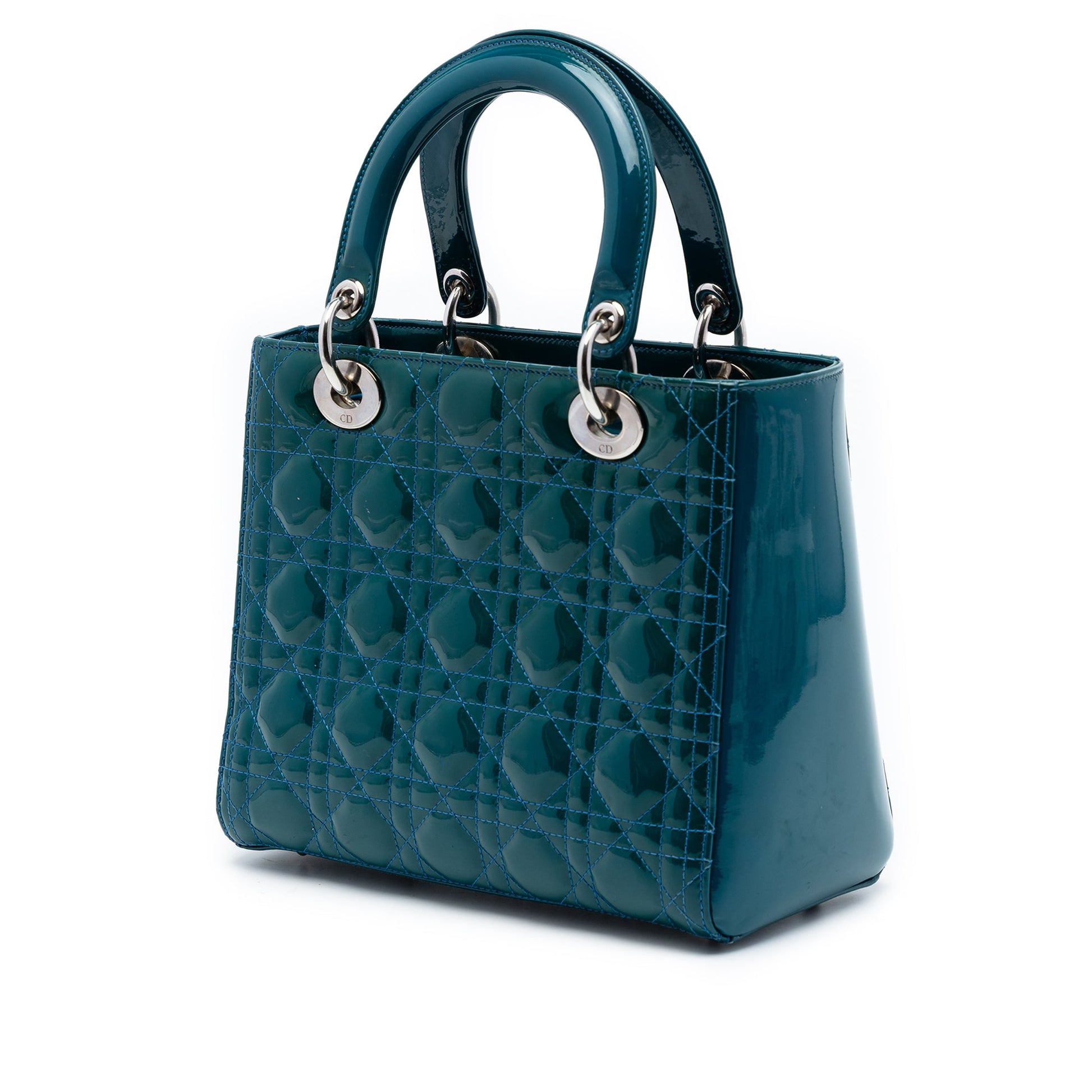 Dior Medium Patent Cannage Lady Dior